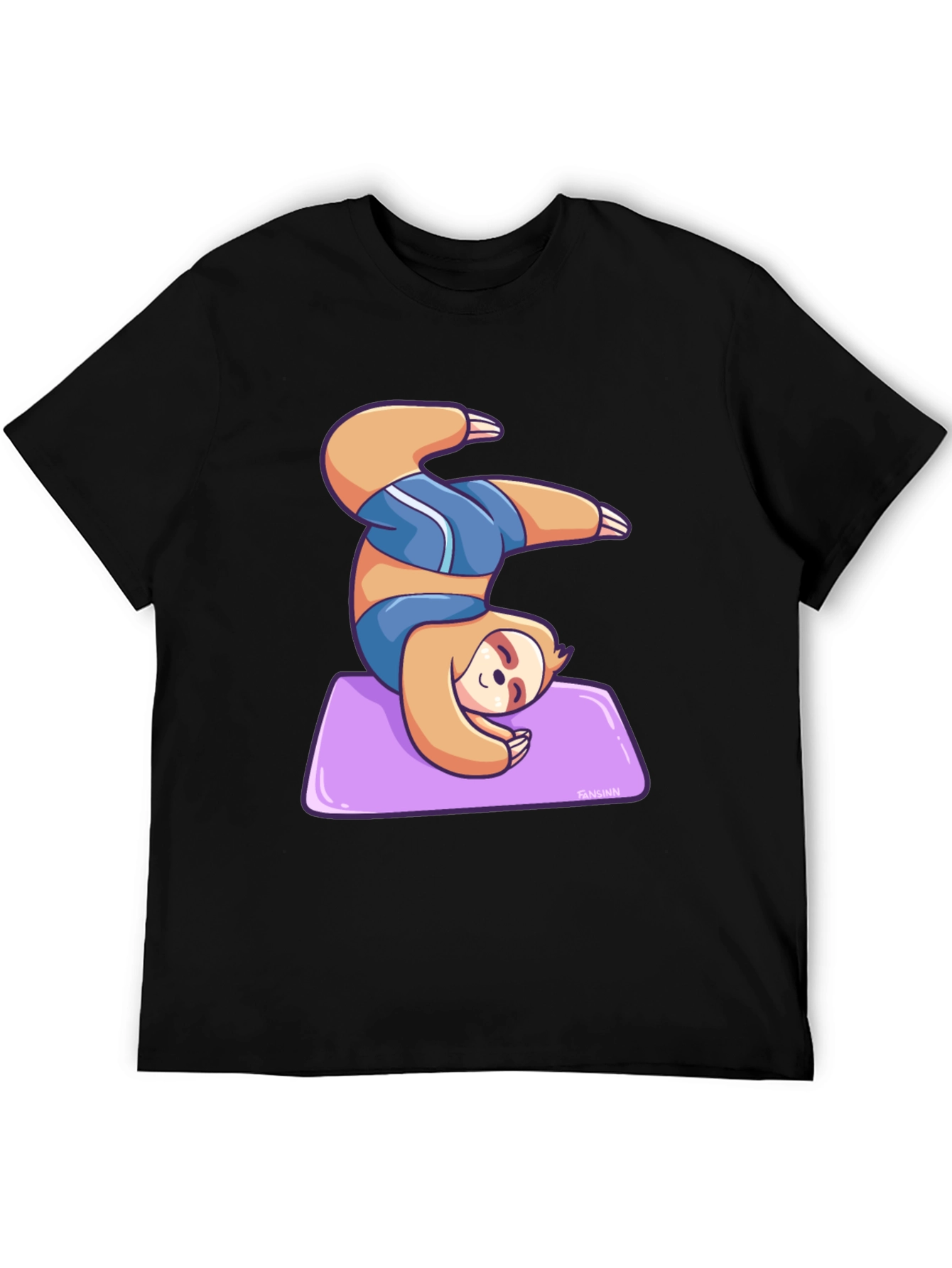 Yoga Sloth Graphic Tee - Relaxed Fit