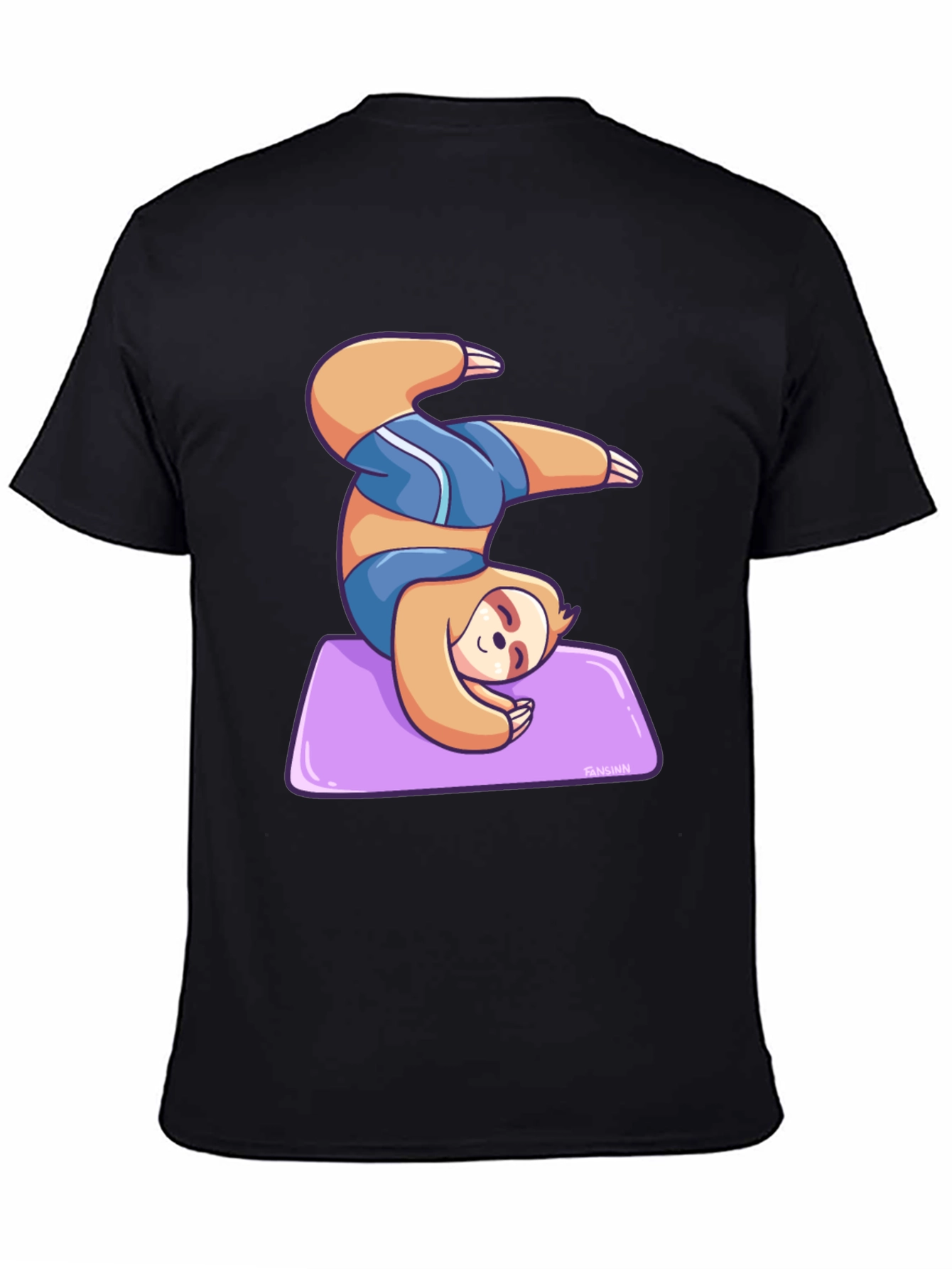 Yoga Sloth Graphic Tee - Relaxed Fit
