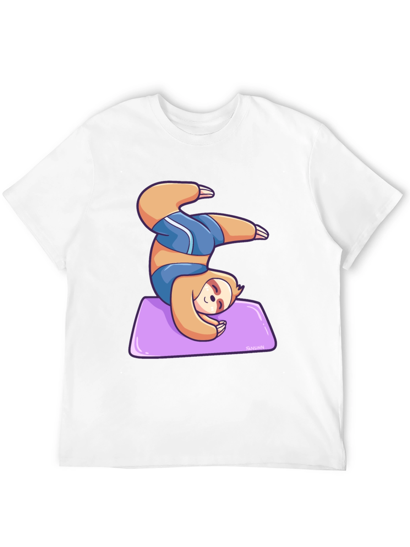 Yoga Sloth Graphic Tee - Relaxed Fit
