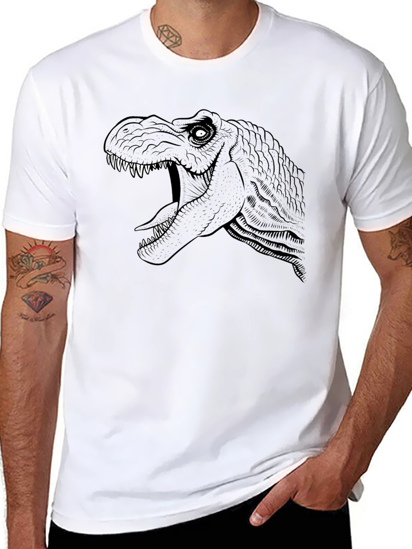 Dinosaur Graphic T-Shirt - Bold Design