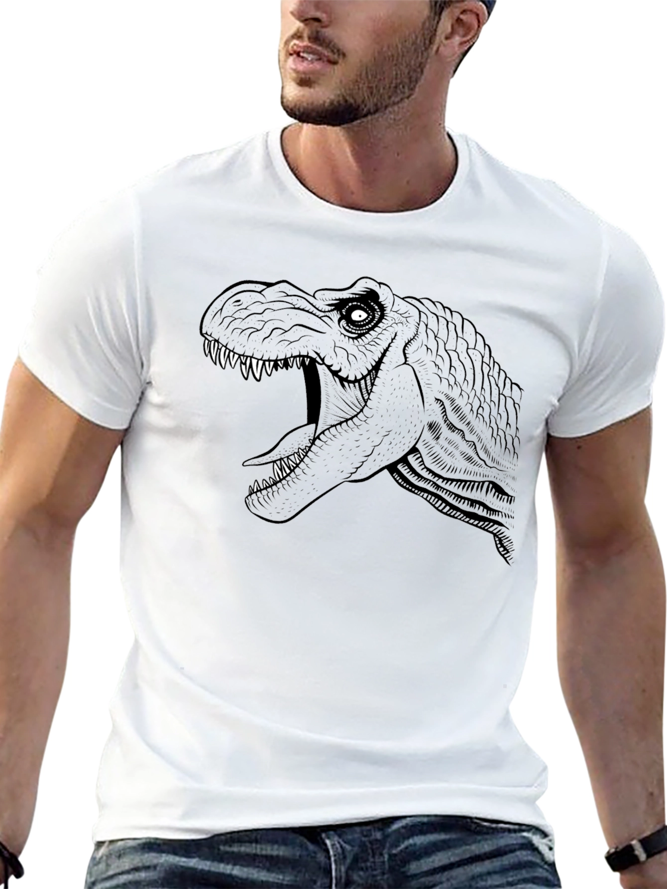 Dinosaur Graphic T-Shirt - Bold Design