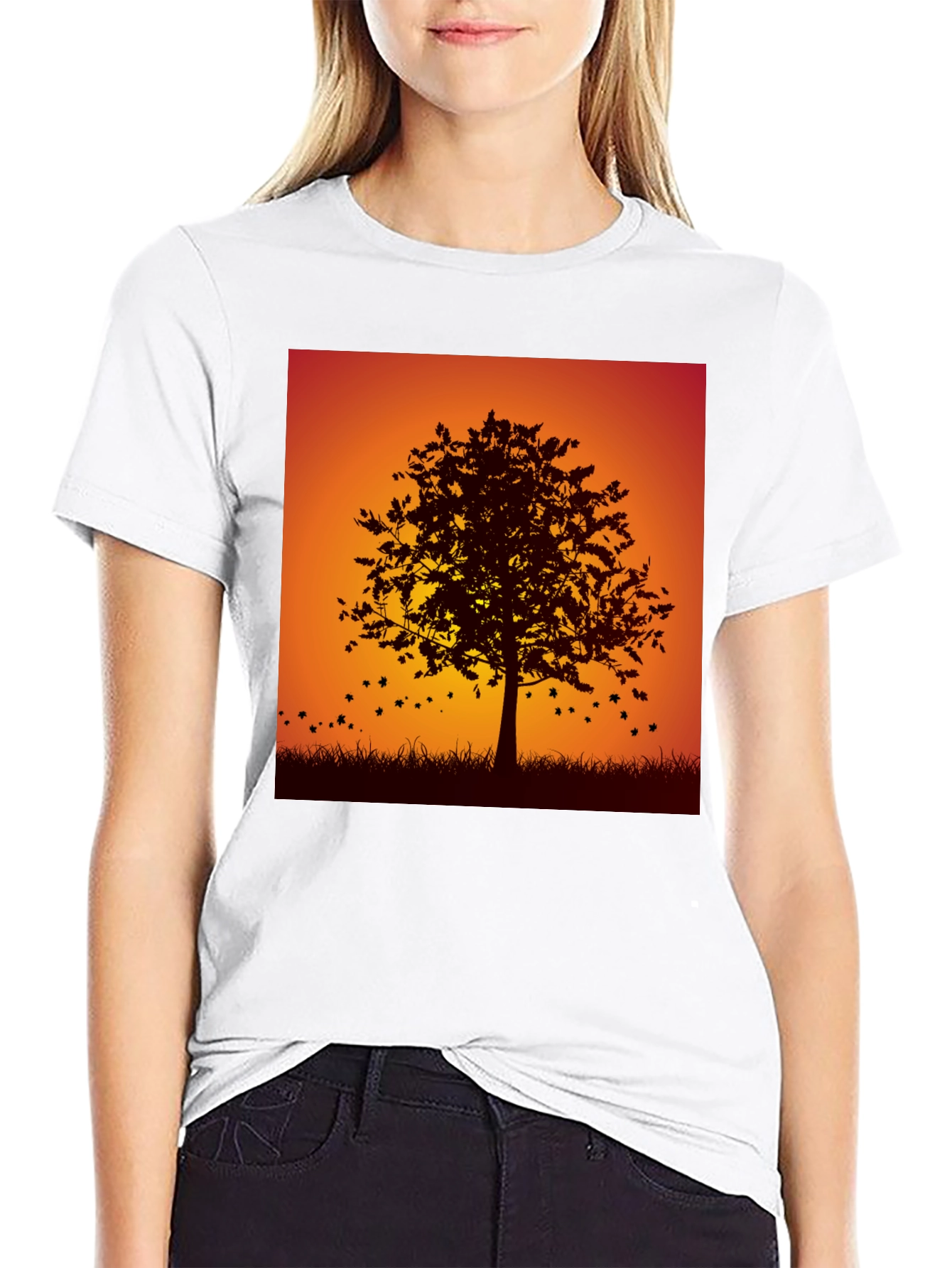 Autumn Tree Graphic Tee - Stylish Fall Design