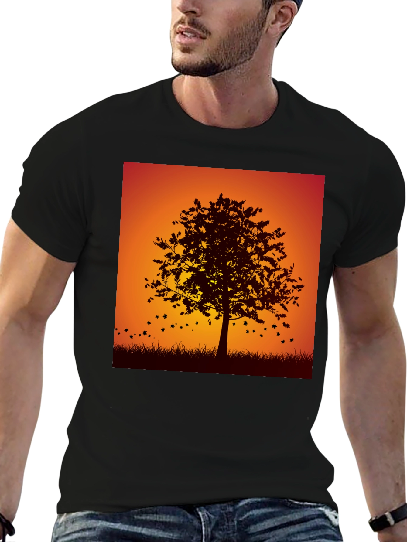 Autumn Tree Graphic Tee - Stylish Fall Design