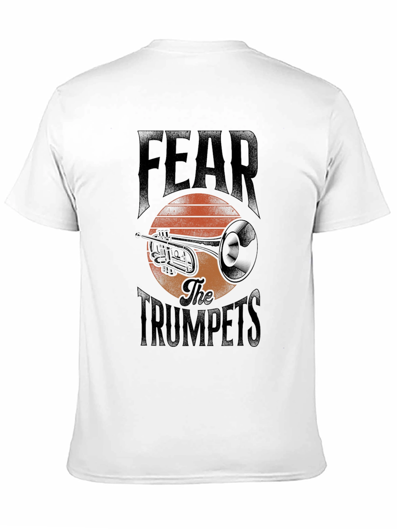 Fear The Trumpets Black Graphic T-Shirt