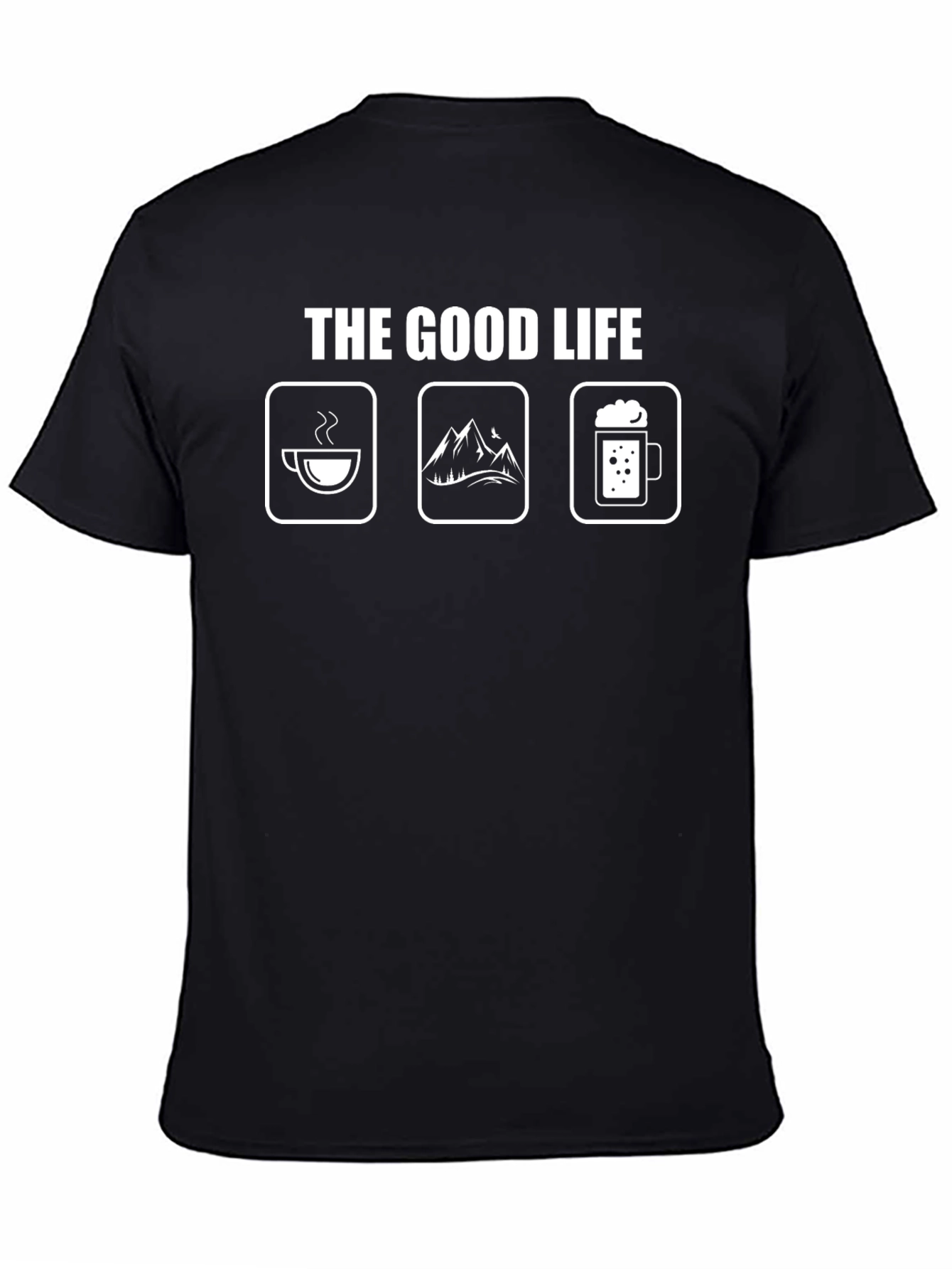The Good Life Coffee Mountains Beer T-Shirt