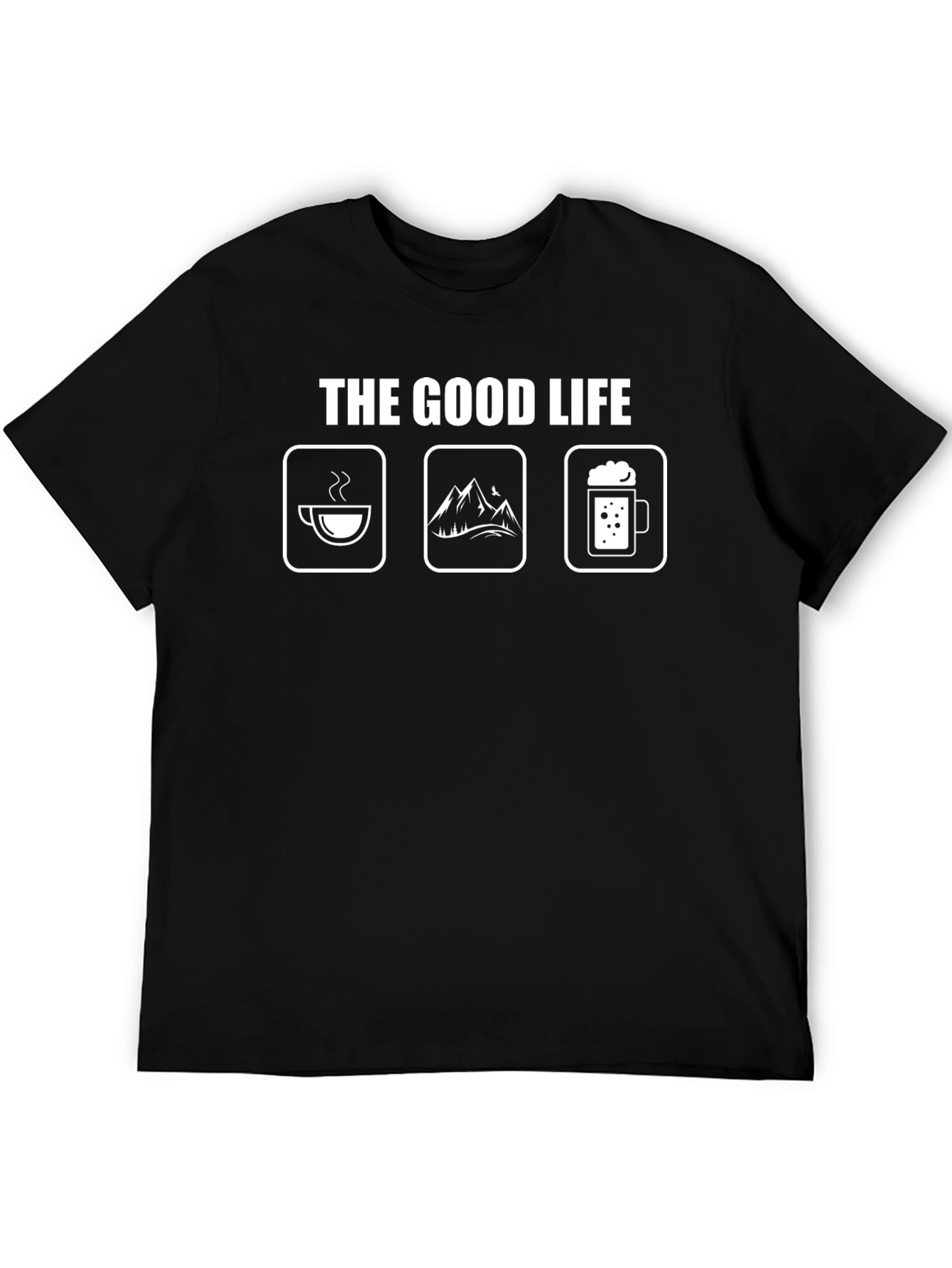 The Good Life Coffee Mountains Beer T-Shirt