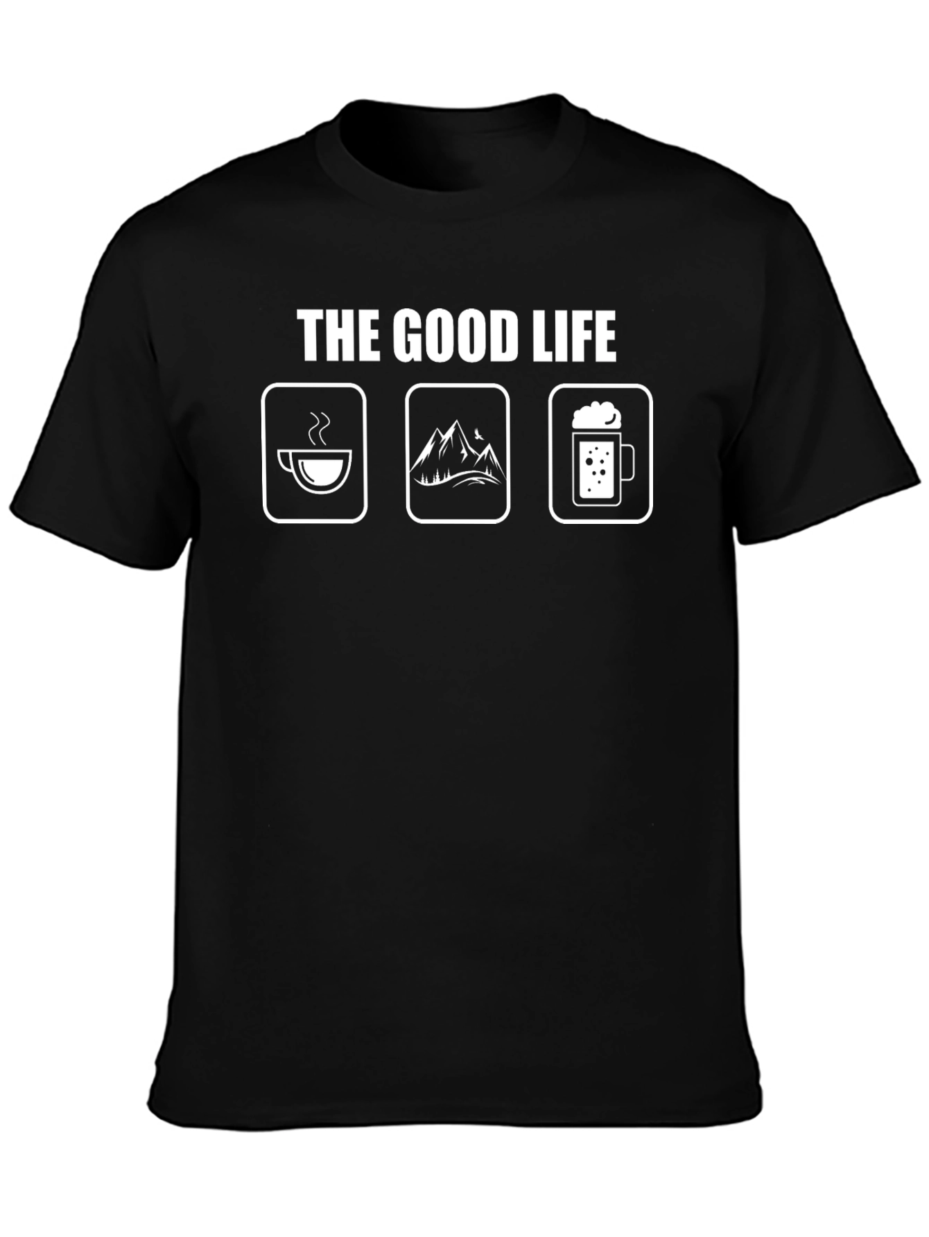The Good Life Coffee Mountains Beer T-Shirt