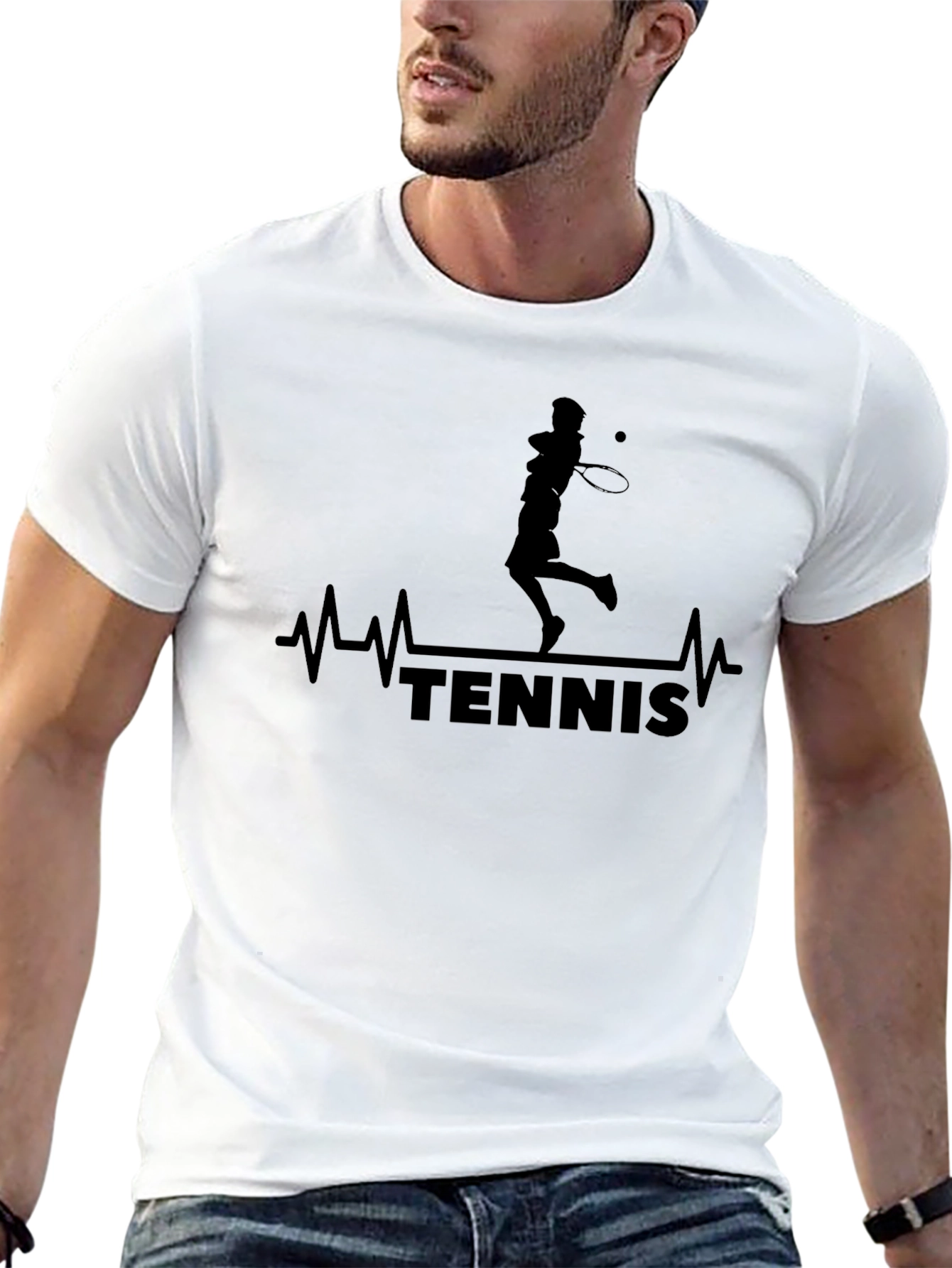 Tennis Heartbeat Graphic T-Shirt