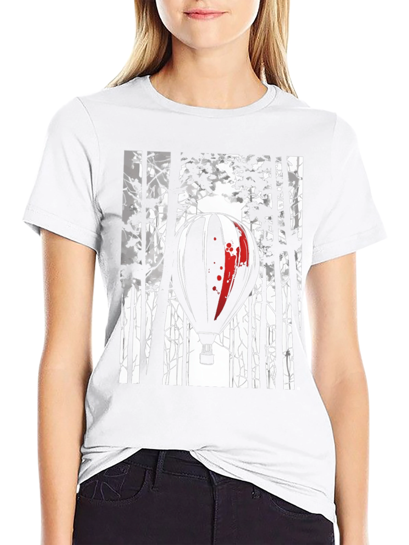 Balloon Forest Graphic Tee - Stylish Comfort