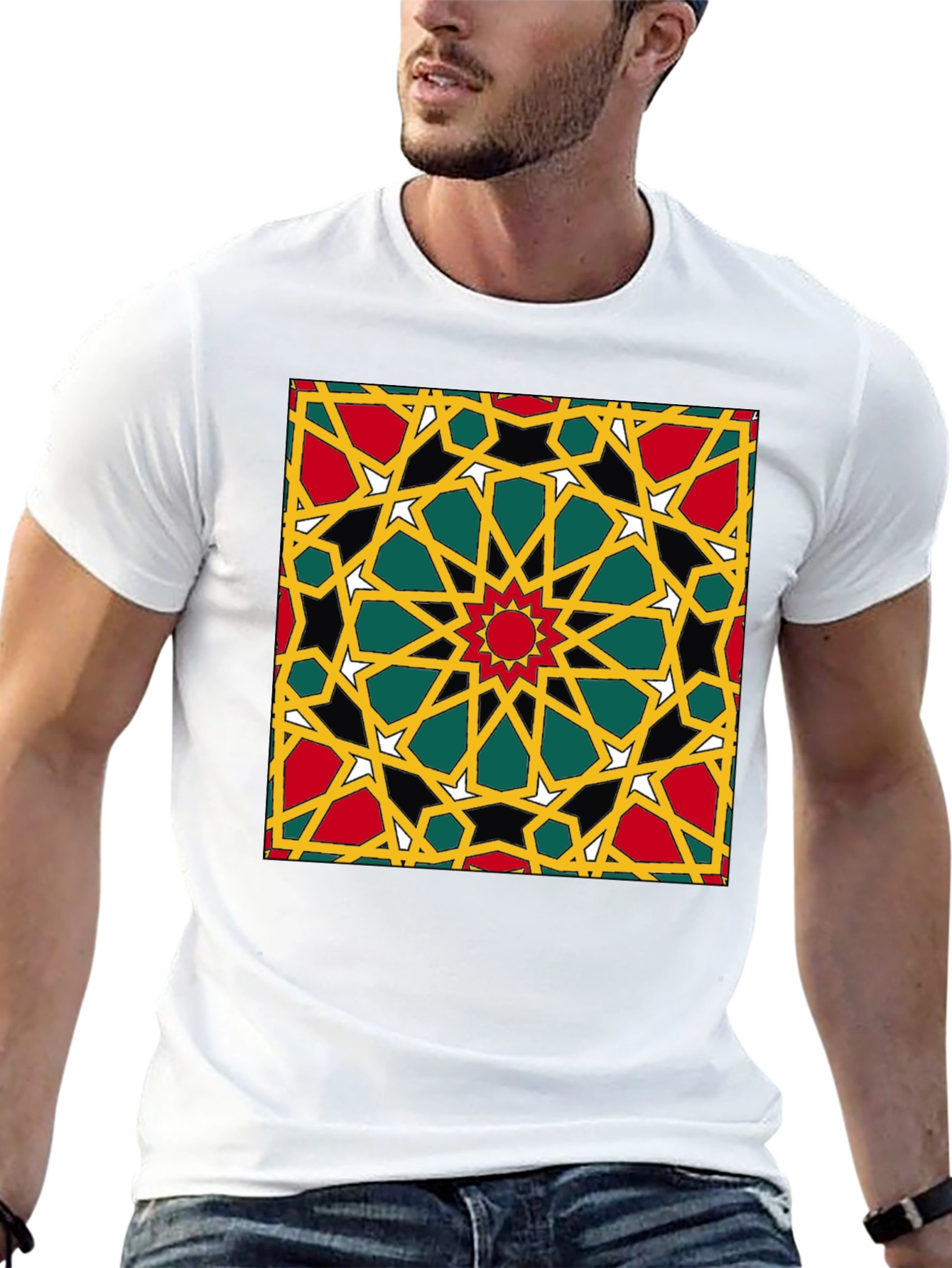 Geometric Pattern Print T-Shirt