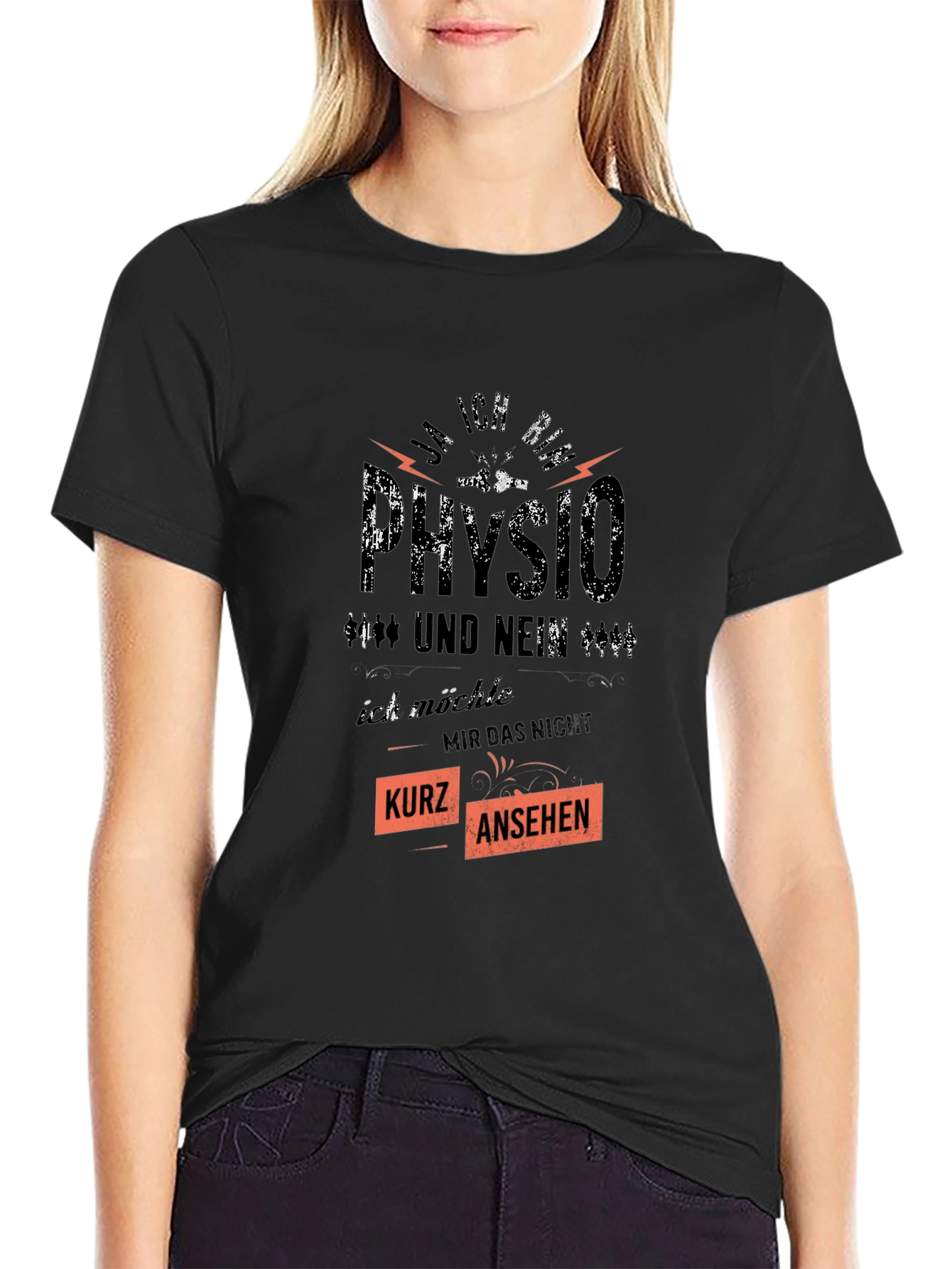 Funny Physio T-Shirt - Kurz Ansehen Design