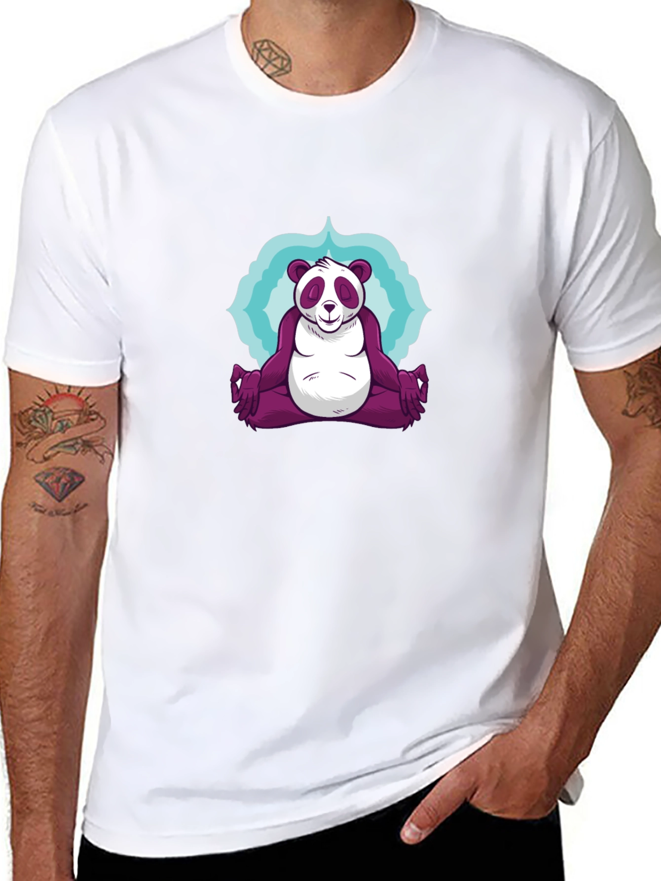 Zen Panda T-Shirt - Meditating Comfort