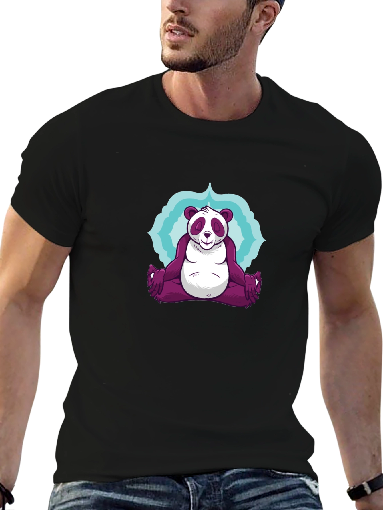 Zen Panda T-Shirt - Meditating Comfort