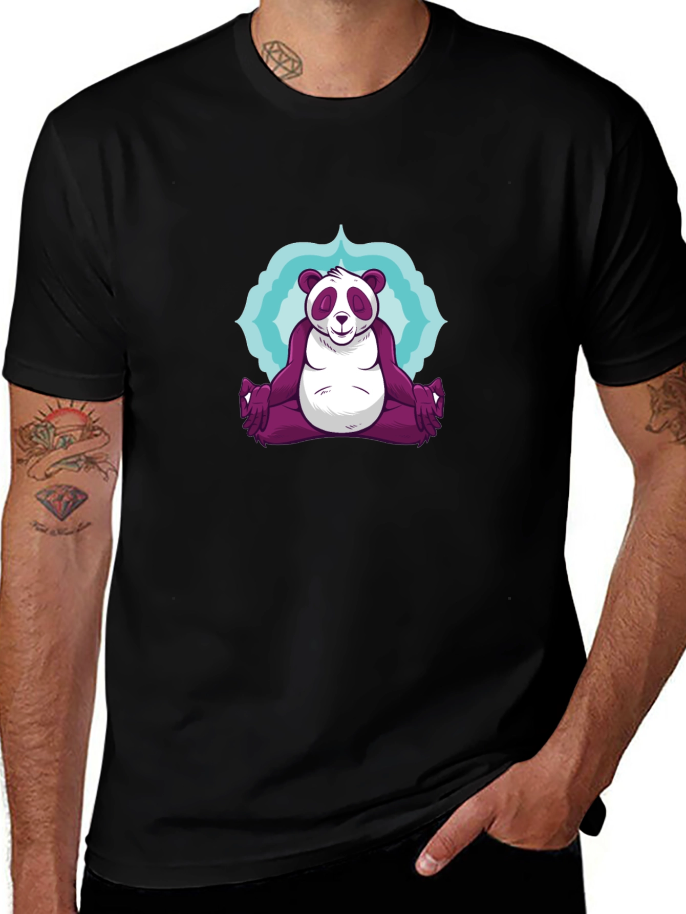 Zen Panda T-Shirt - Meditating Comfort
