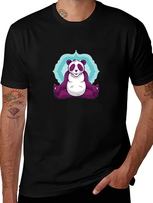 Zen Panda T-Shirt - Meditating Comfort