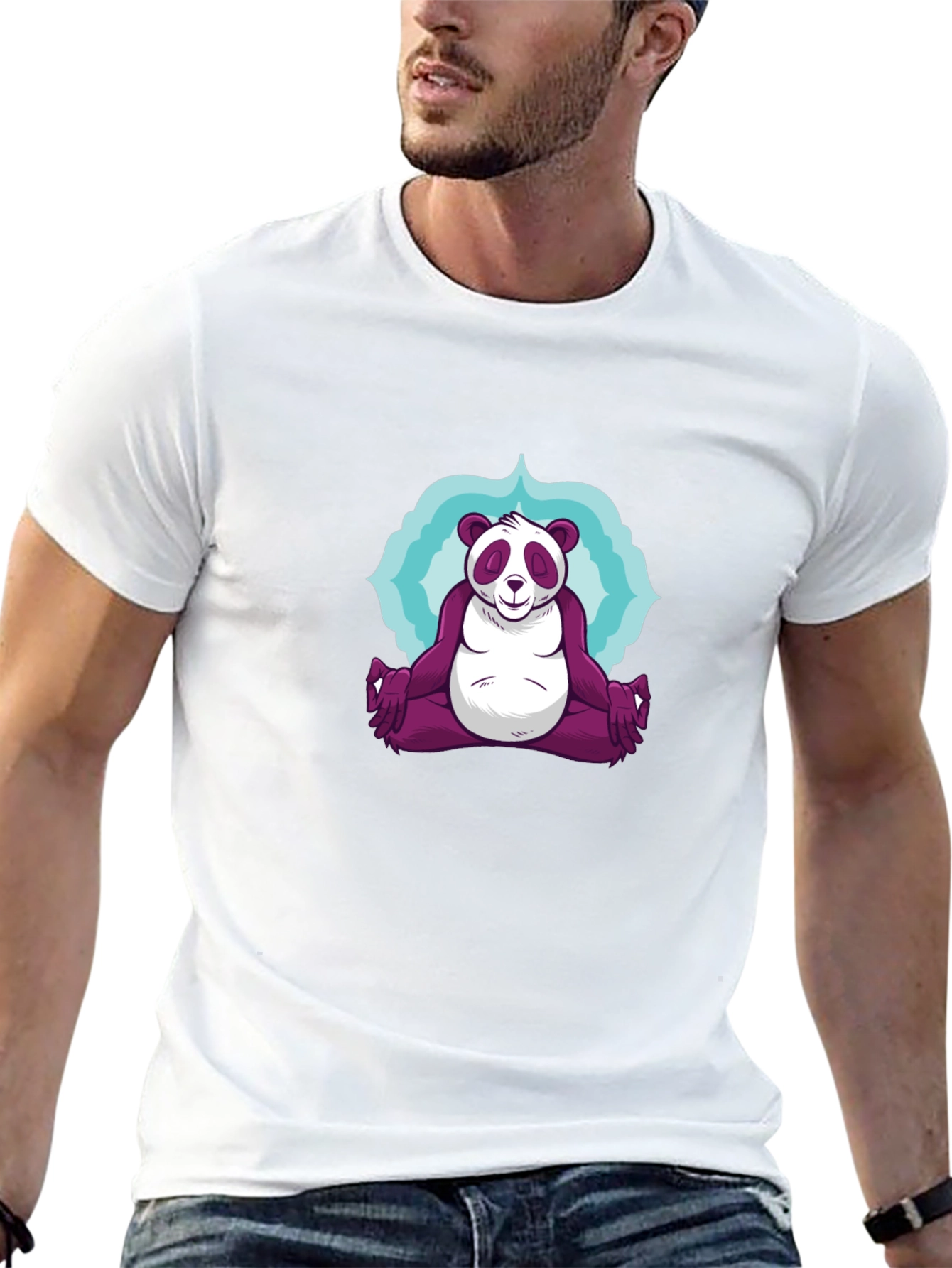 Zen Panda T-Shirt - Meditating Comfort