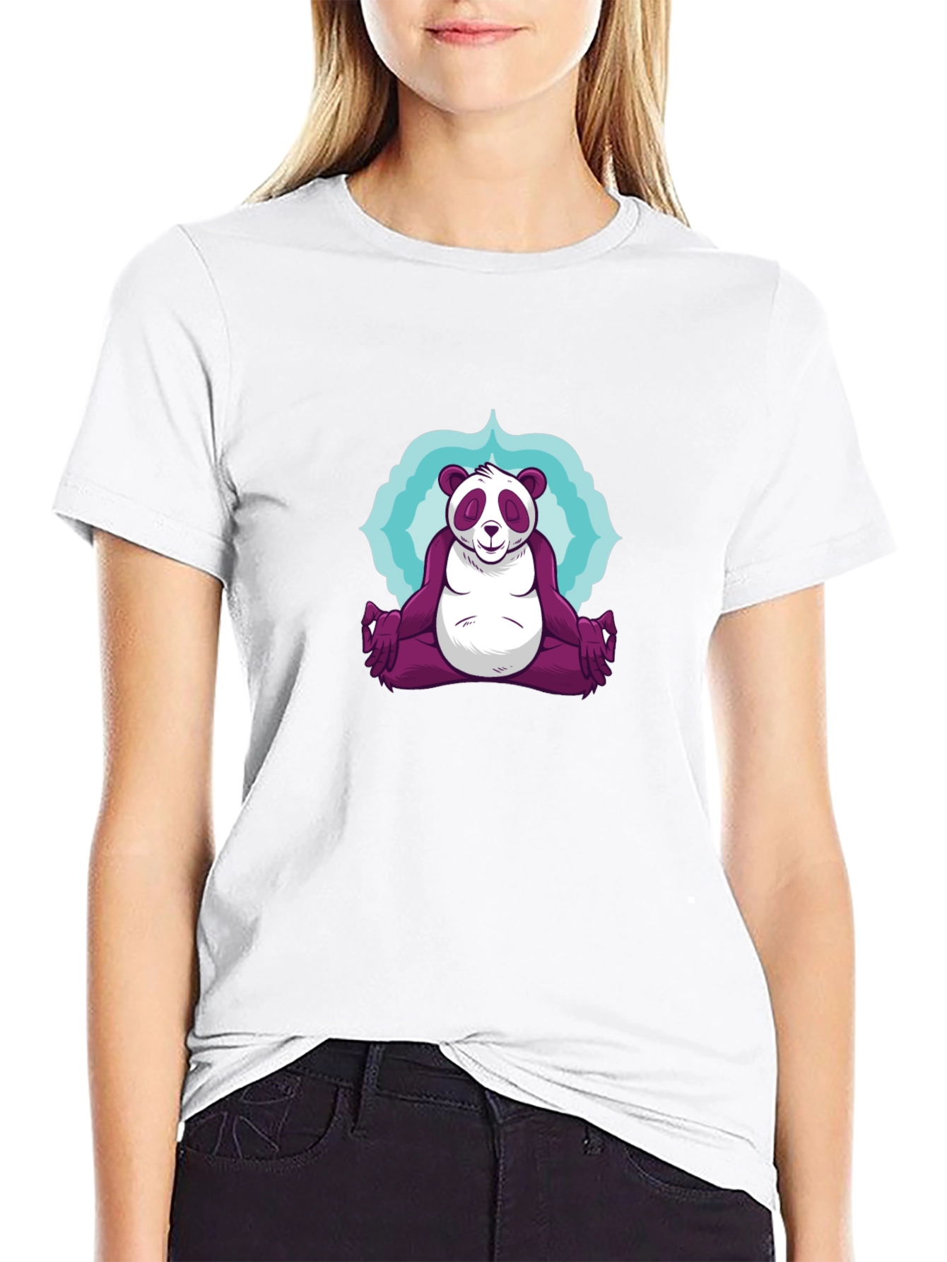 Zen Panda T-Shirt - Meditating Comfort