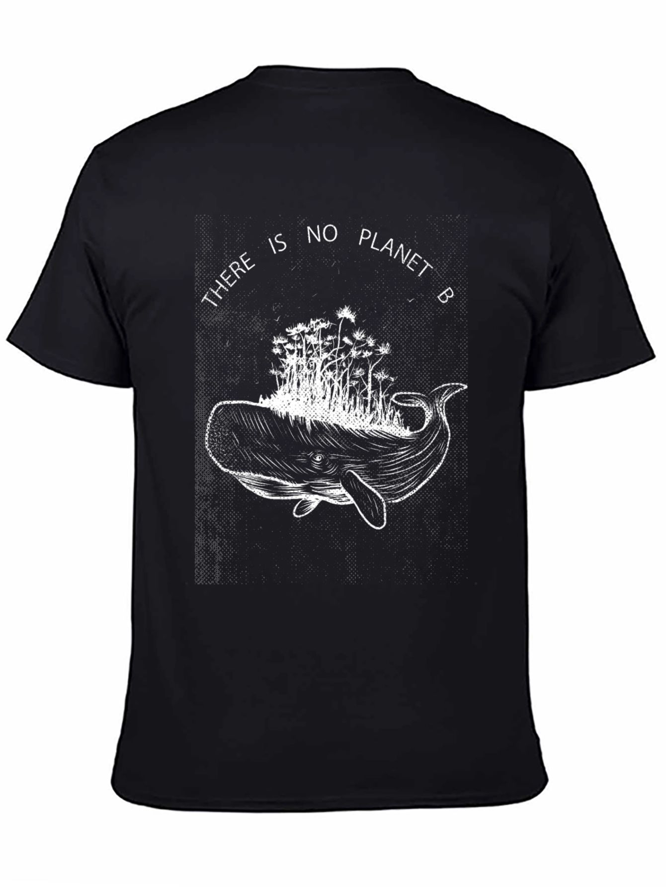 Planet B Whale Graphic Tee - Black