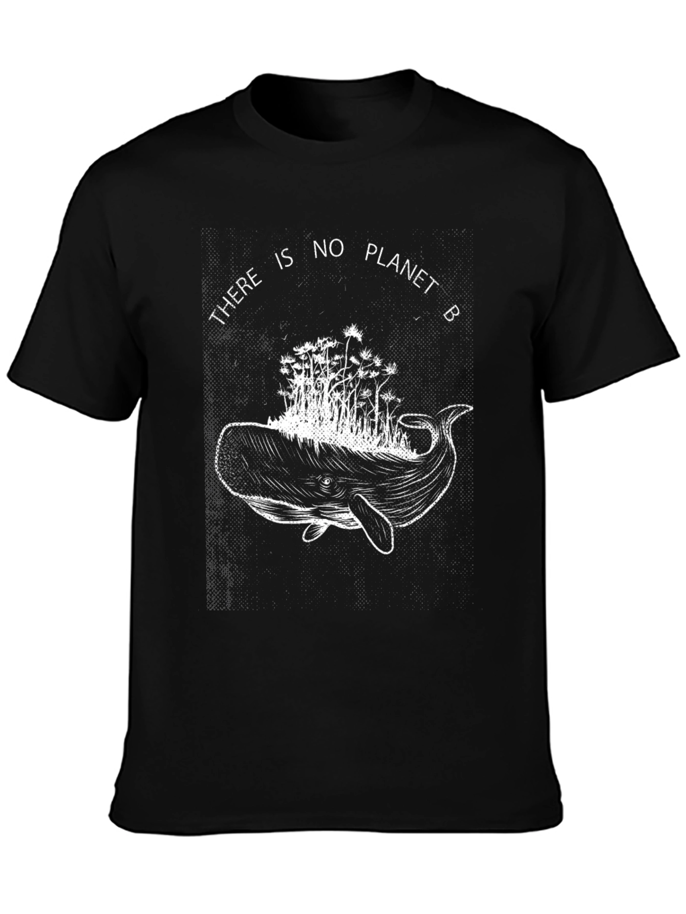 Planet B Whale Graphic Tee - Black