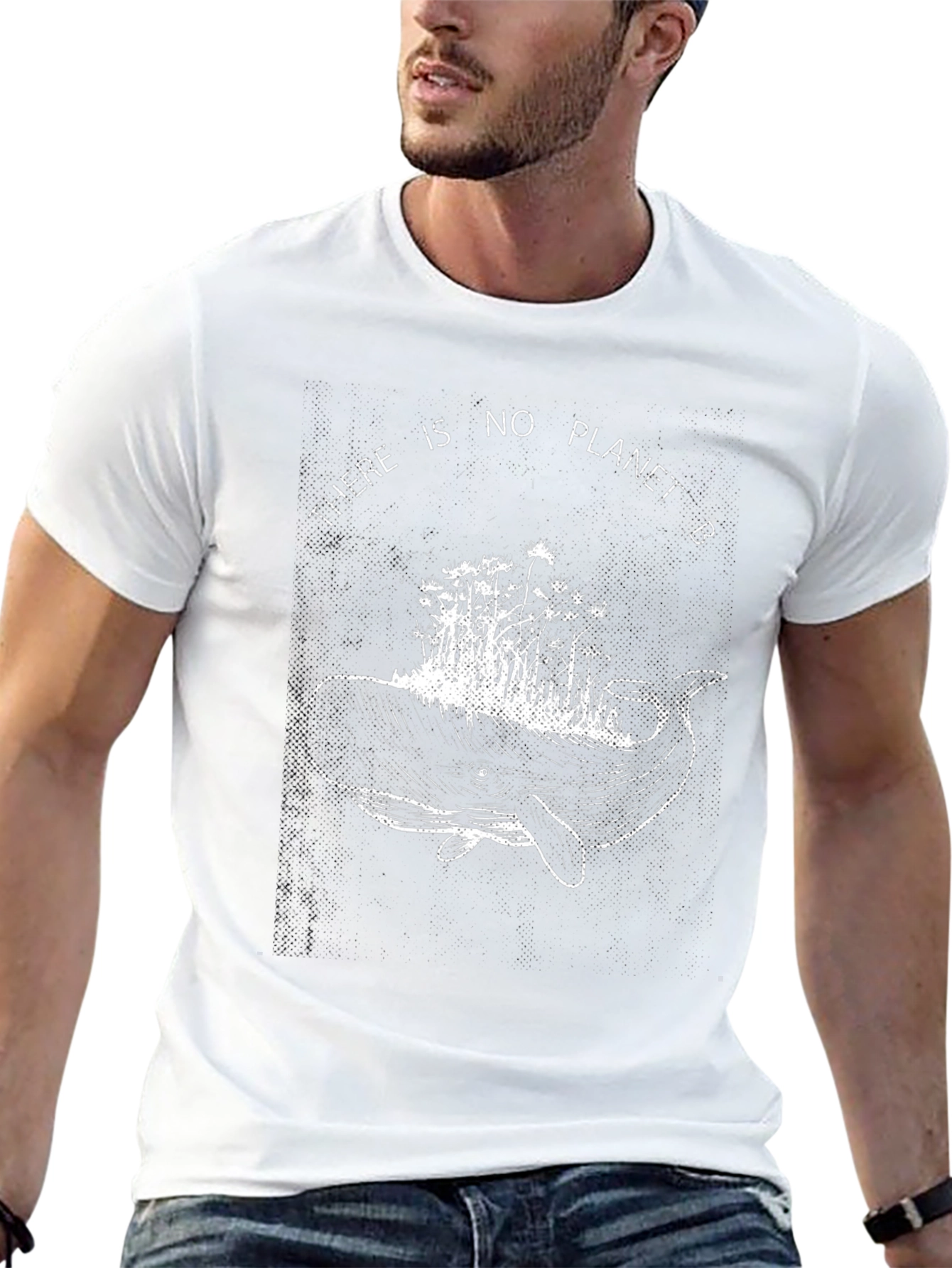 Planet B Whale Graphic Tee - Black