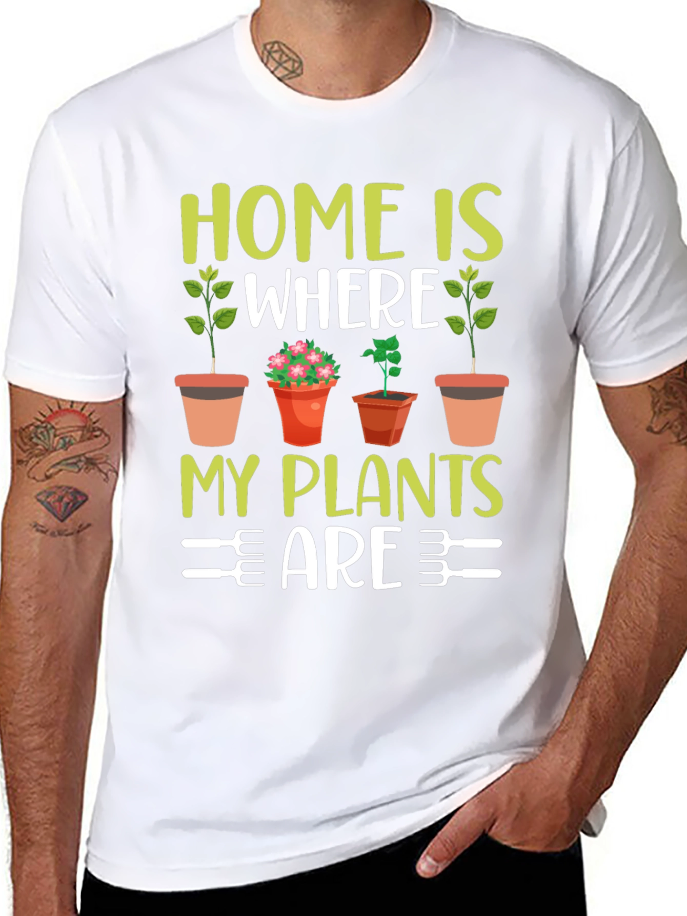 Home Is Where My Plants Are T-Shirt