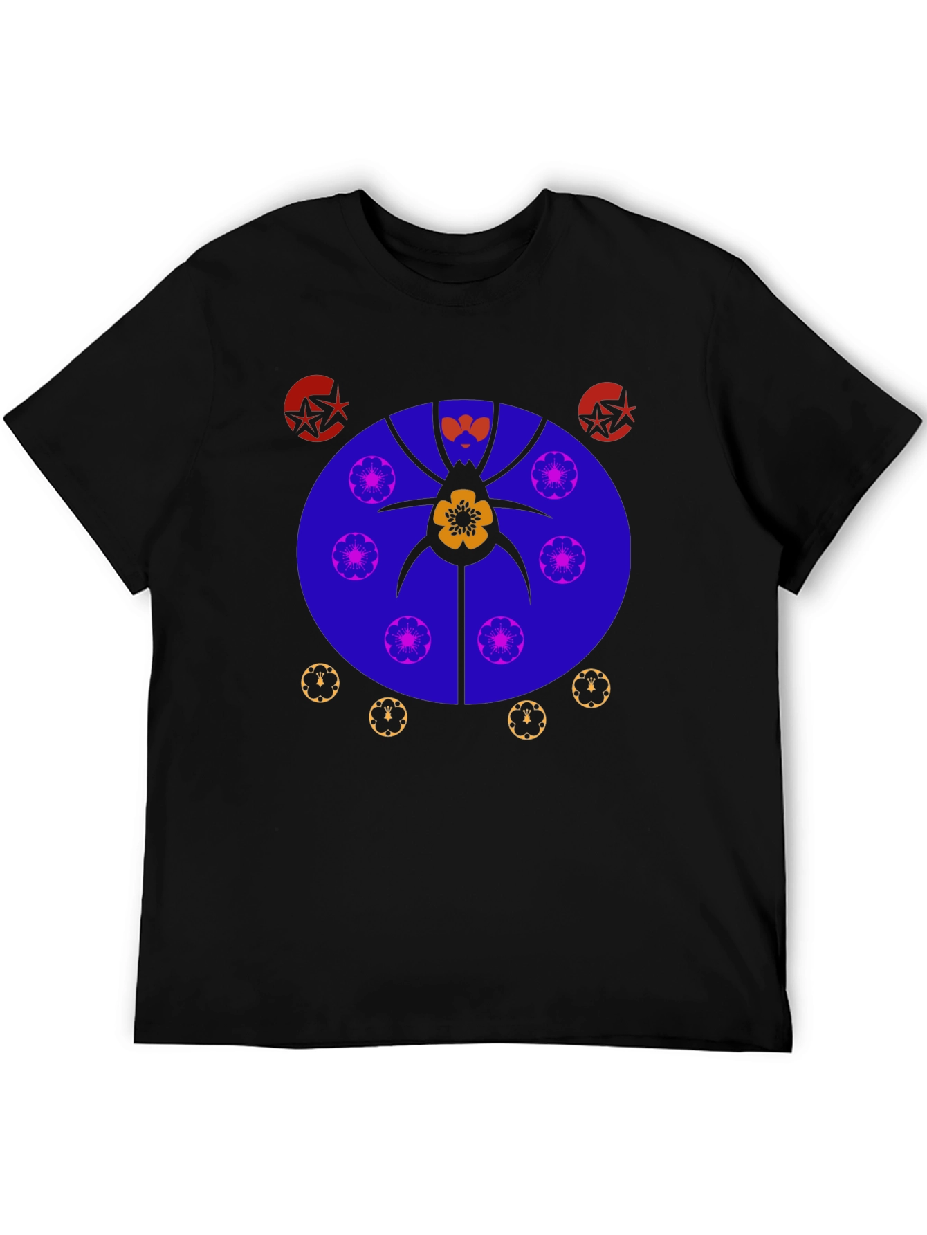 Abstract Graphic Print Tee - Unique Design