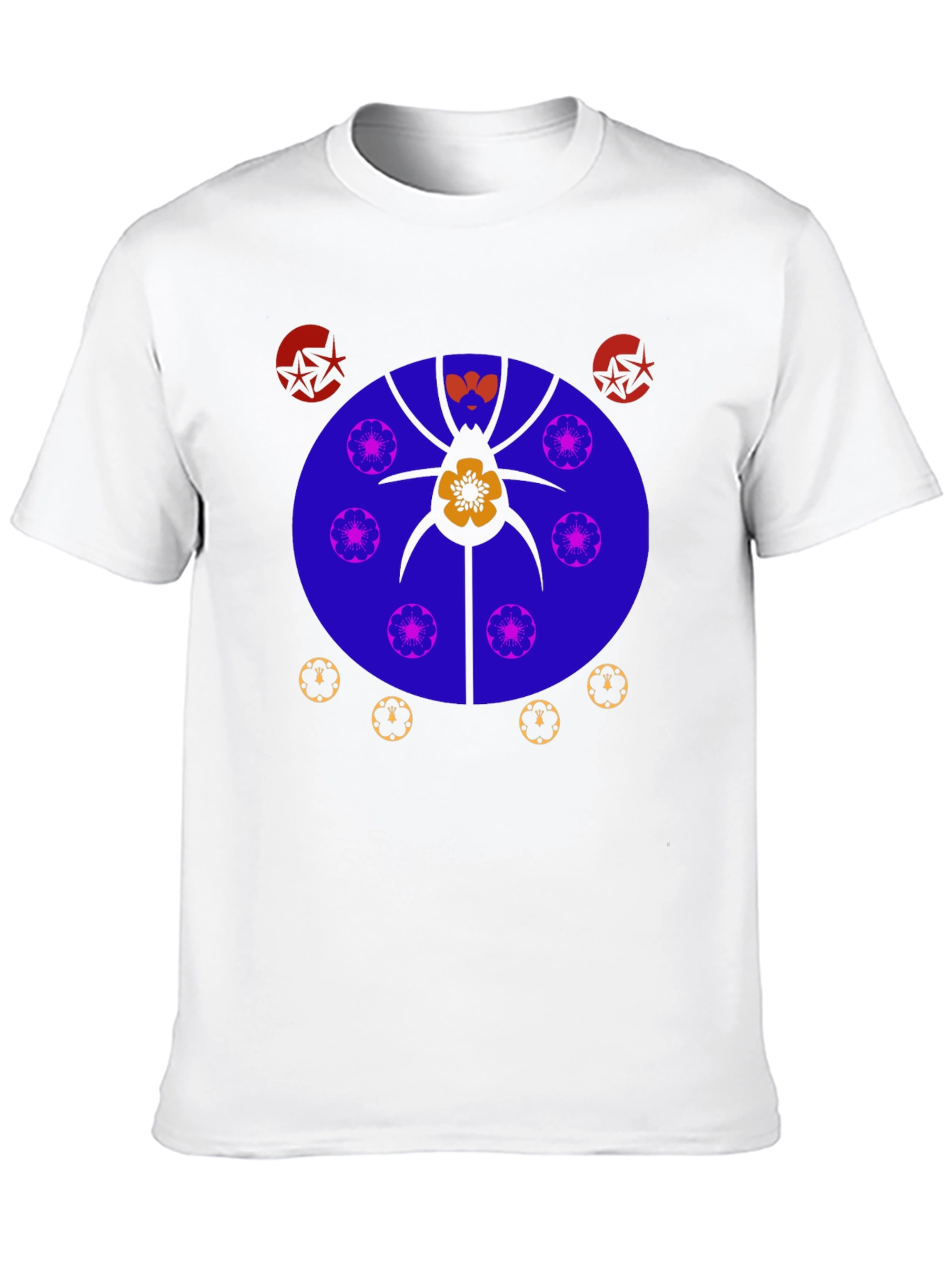 Abstract Graphic Print Tee - Unique Design