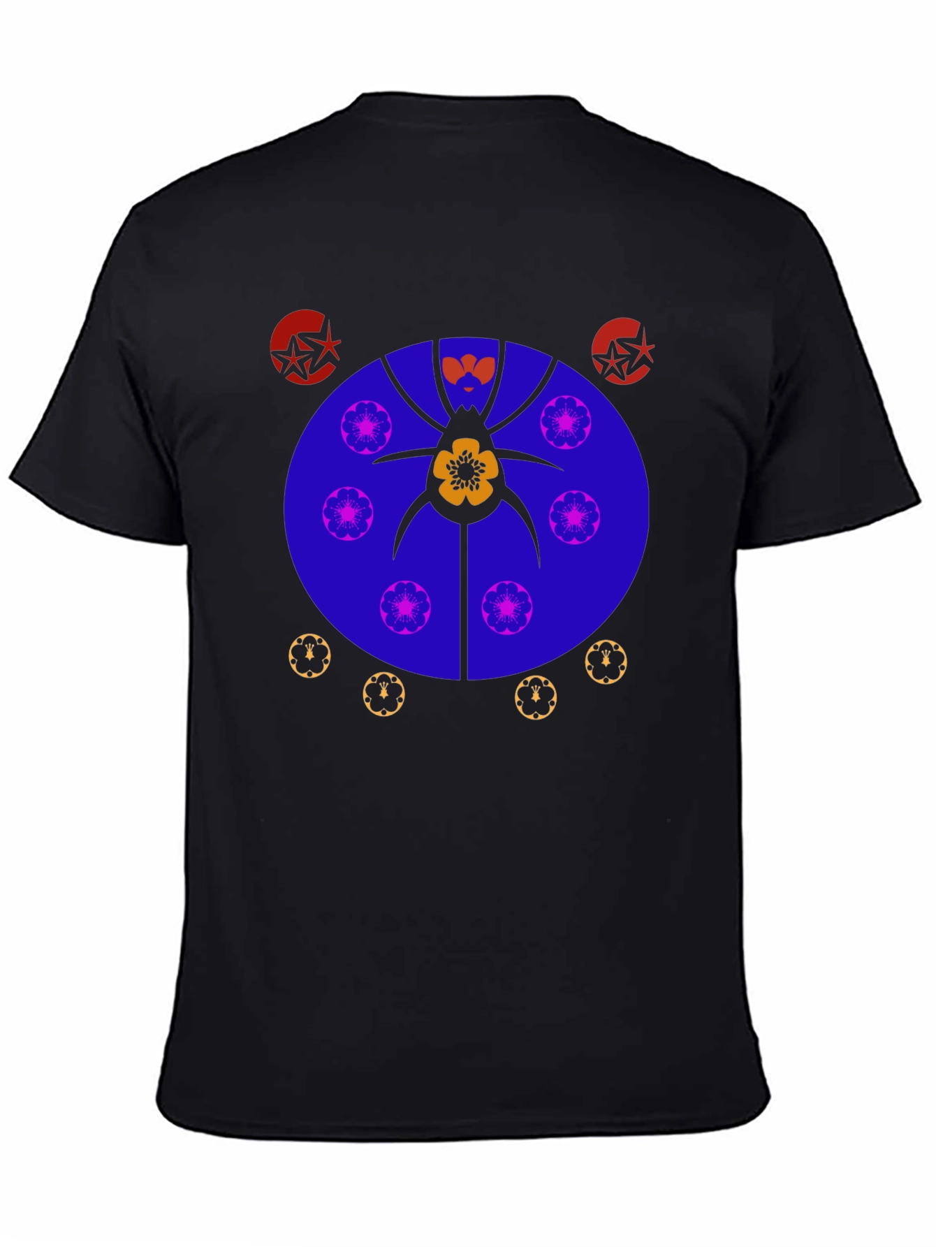 Abstract Graphic Print Tee - Unique Design