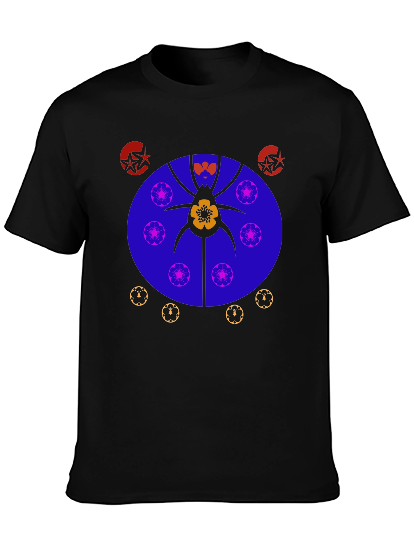 Abstract Graphic Print Tee - Unique Design