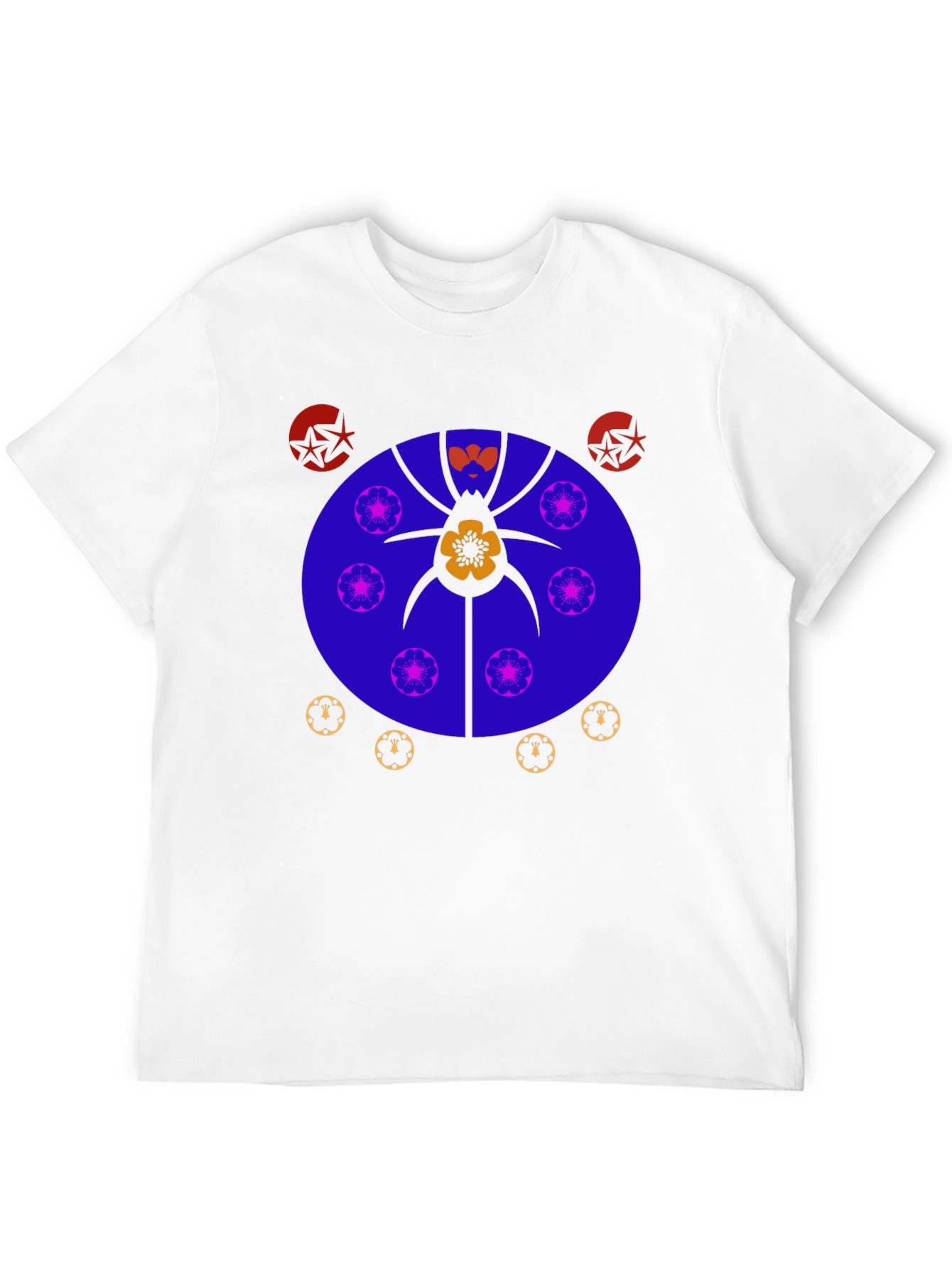 Abstract Graphic Print Tee - Unique Design