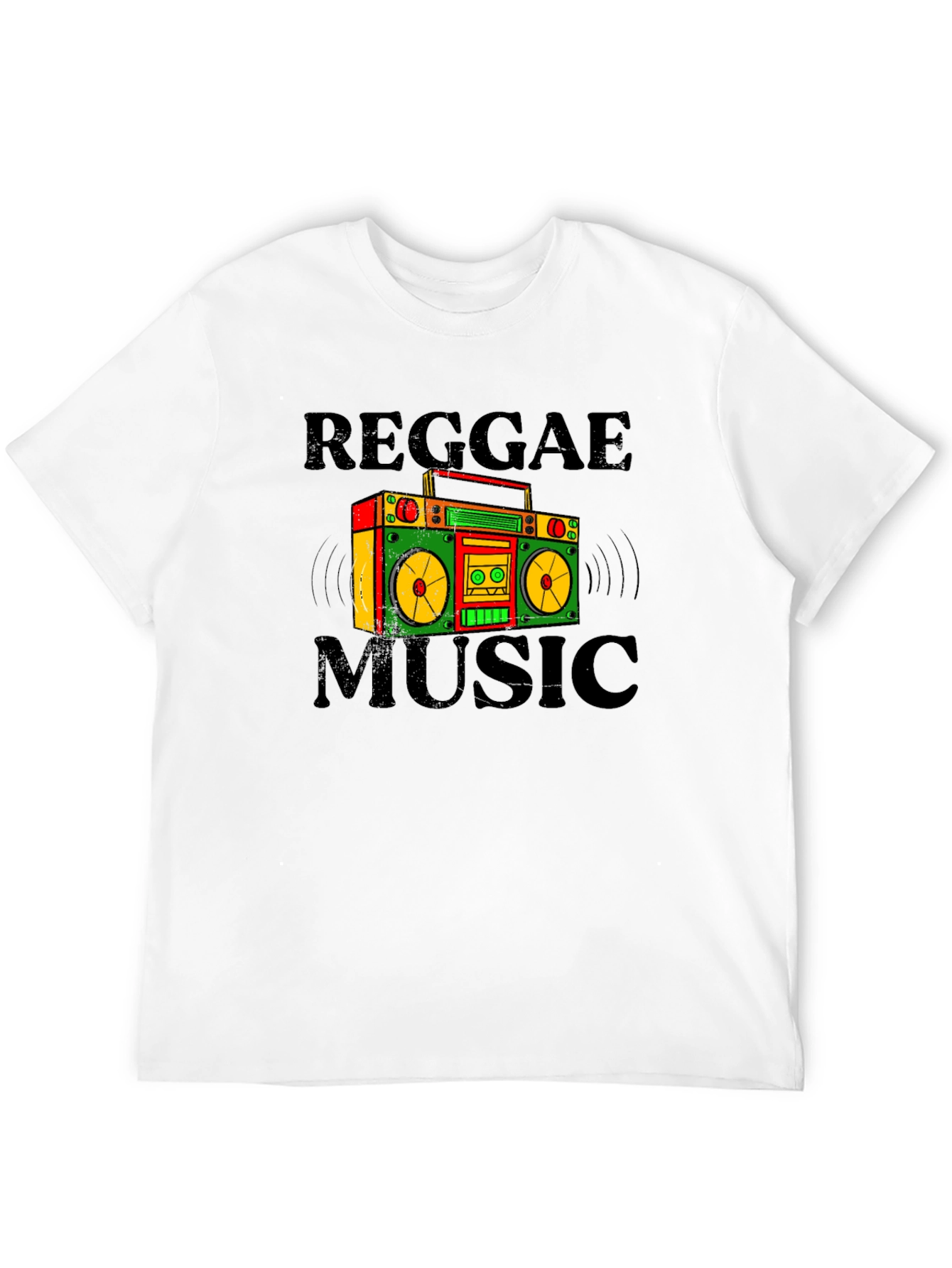 Reggae Music Boombox Graphic T-Shirt