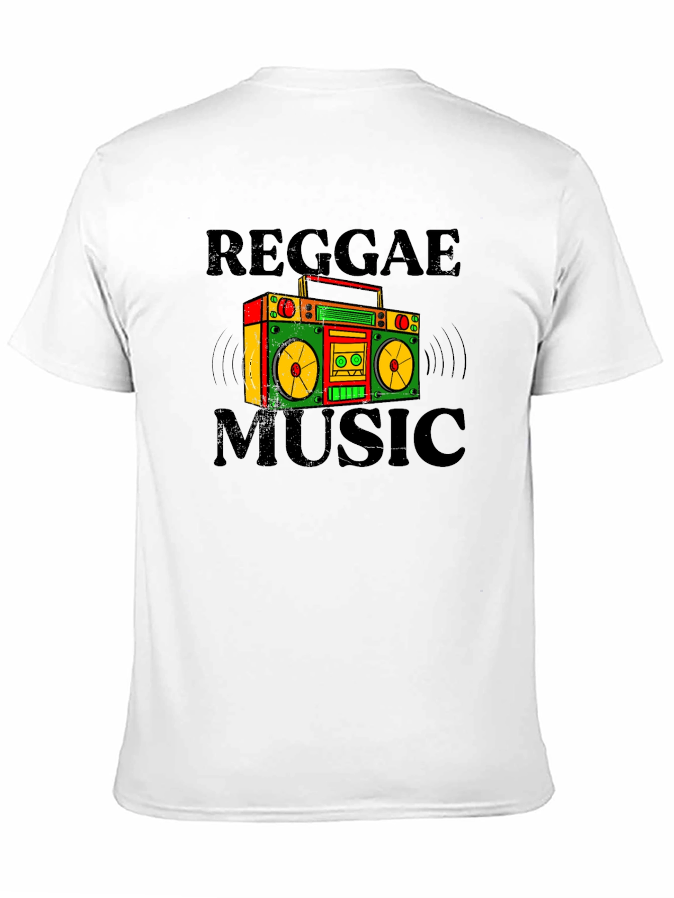 Reggae Music Boombox Graphic T-Shirt