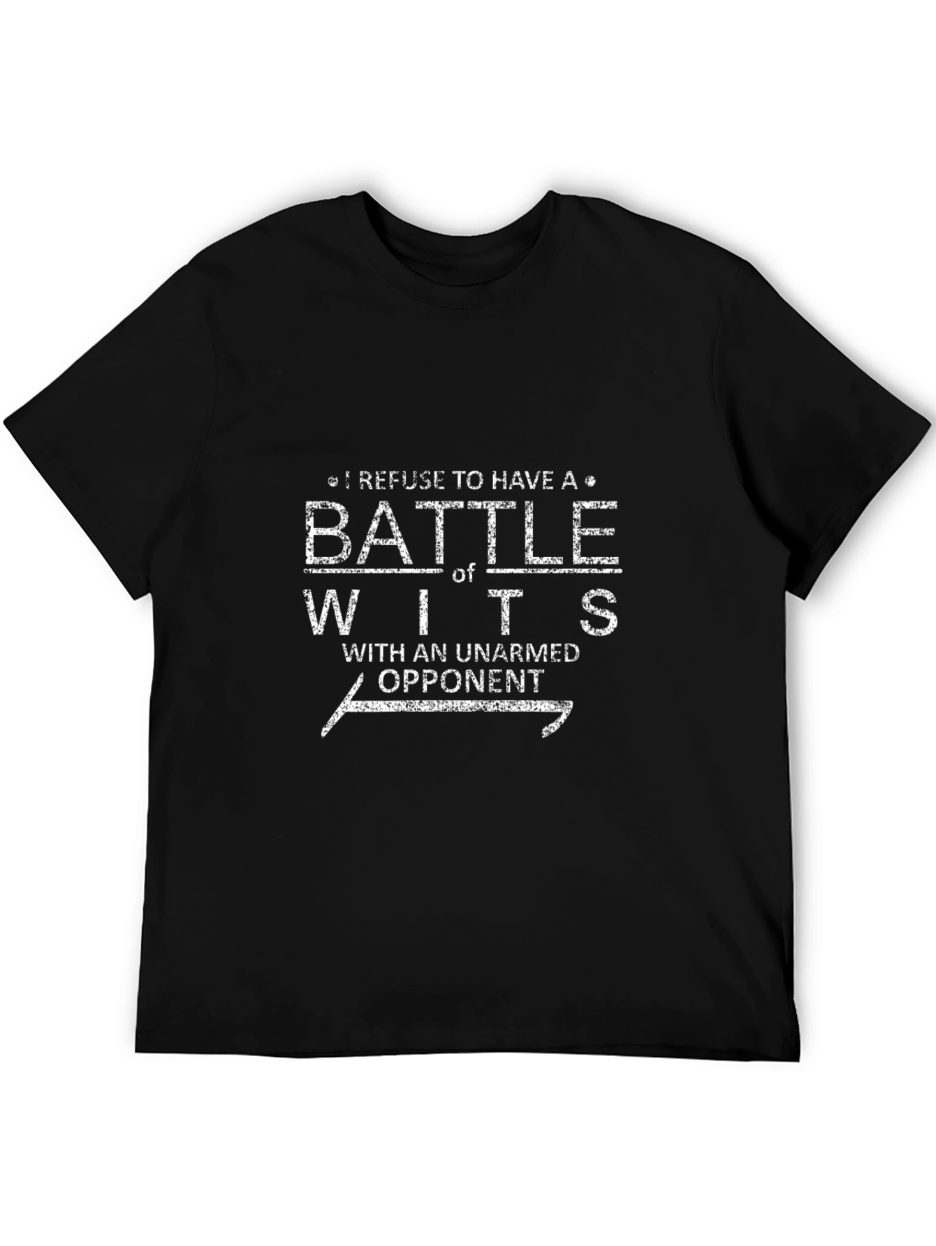 Funny Battle of Wits Graphic Tee