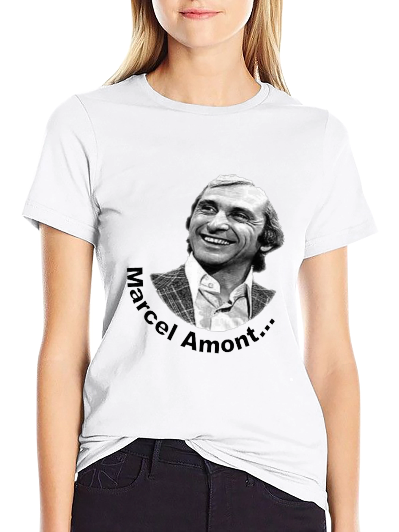 Marcel Amont Graphic Tee - Black Cotton T-Shirt
