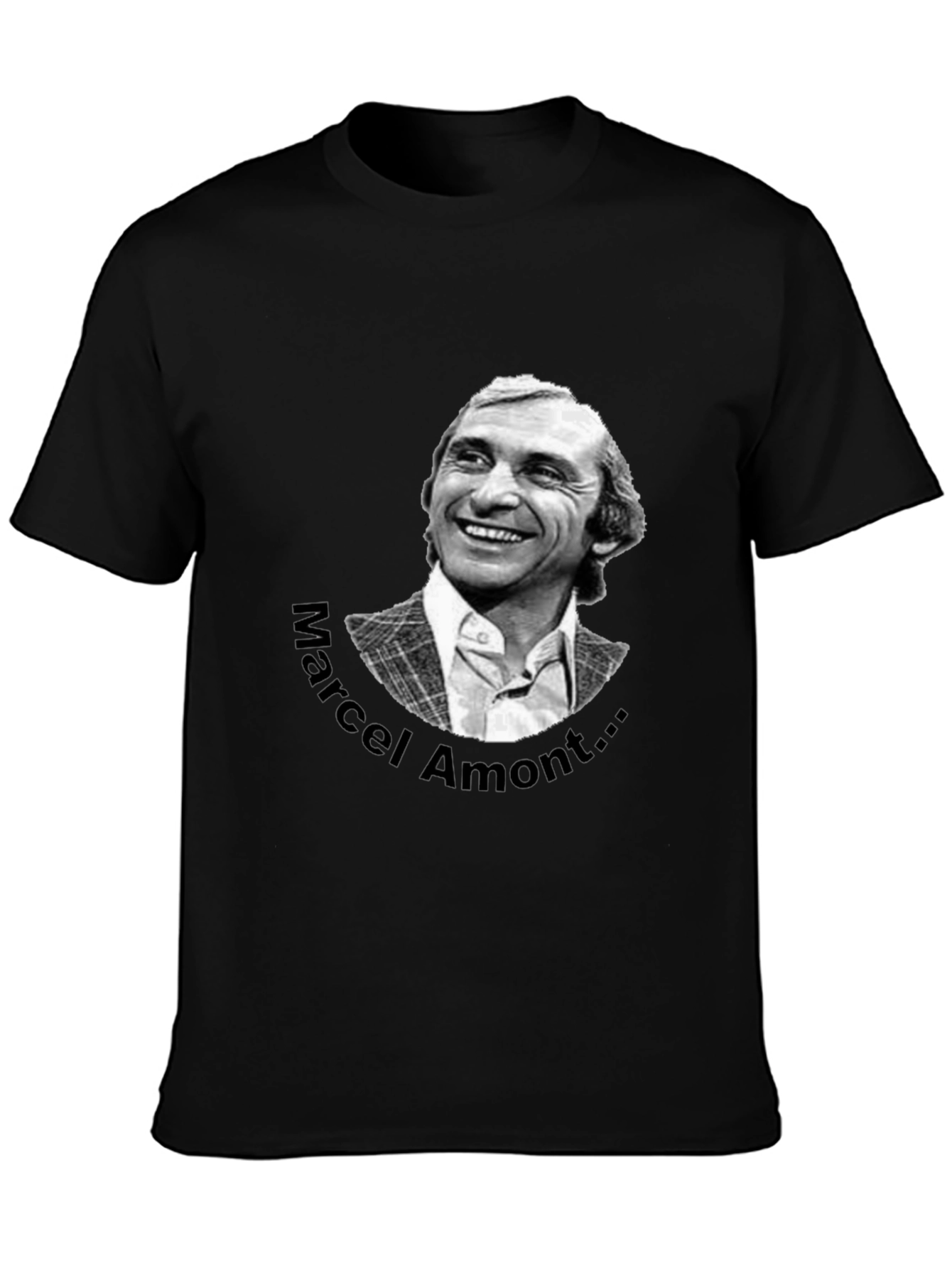 Marcel Amont Graphic Tee - Black Cotton T-Shirt