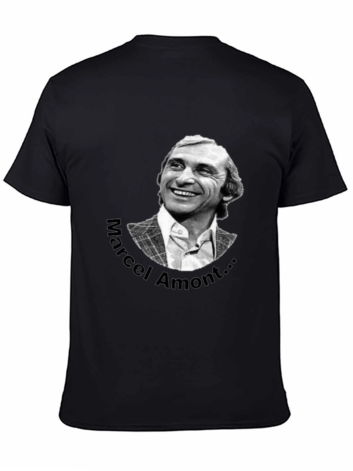 Marcel Amont Graphic Tee - Black Cotton T-Shirt