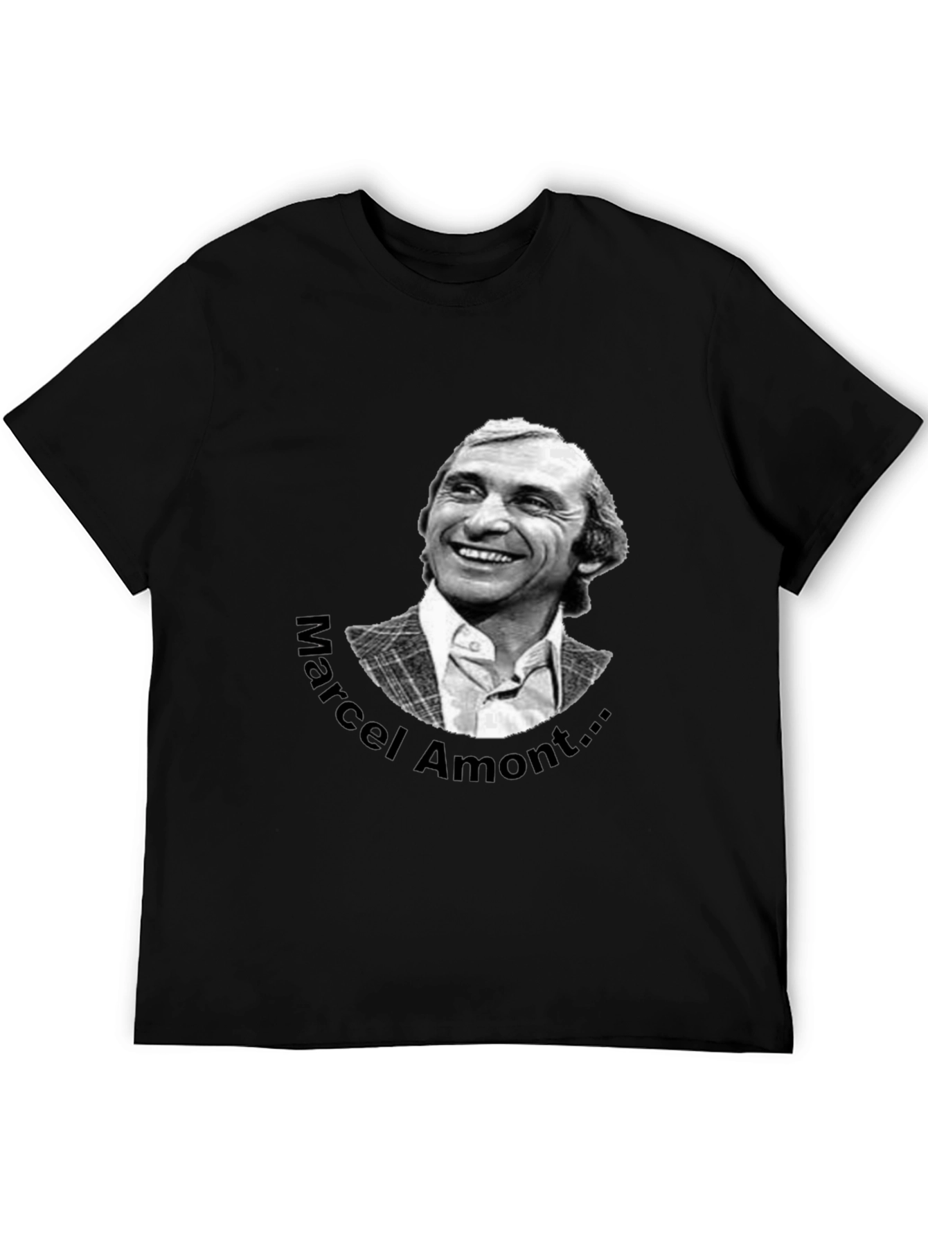 Marcel Amont Graphic Tee - Black Cotton T-Shirt