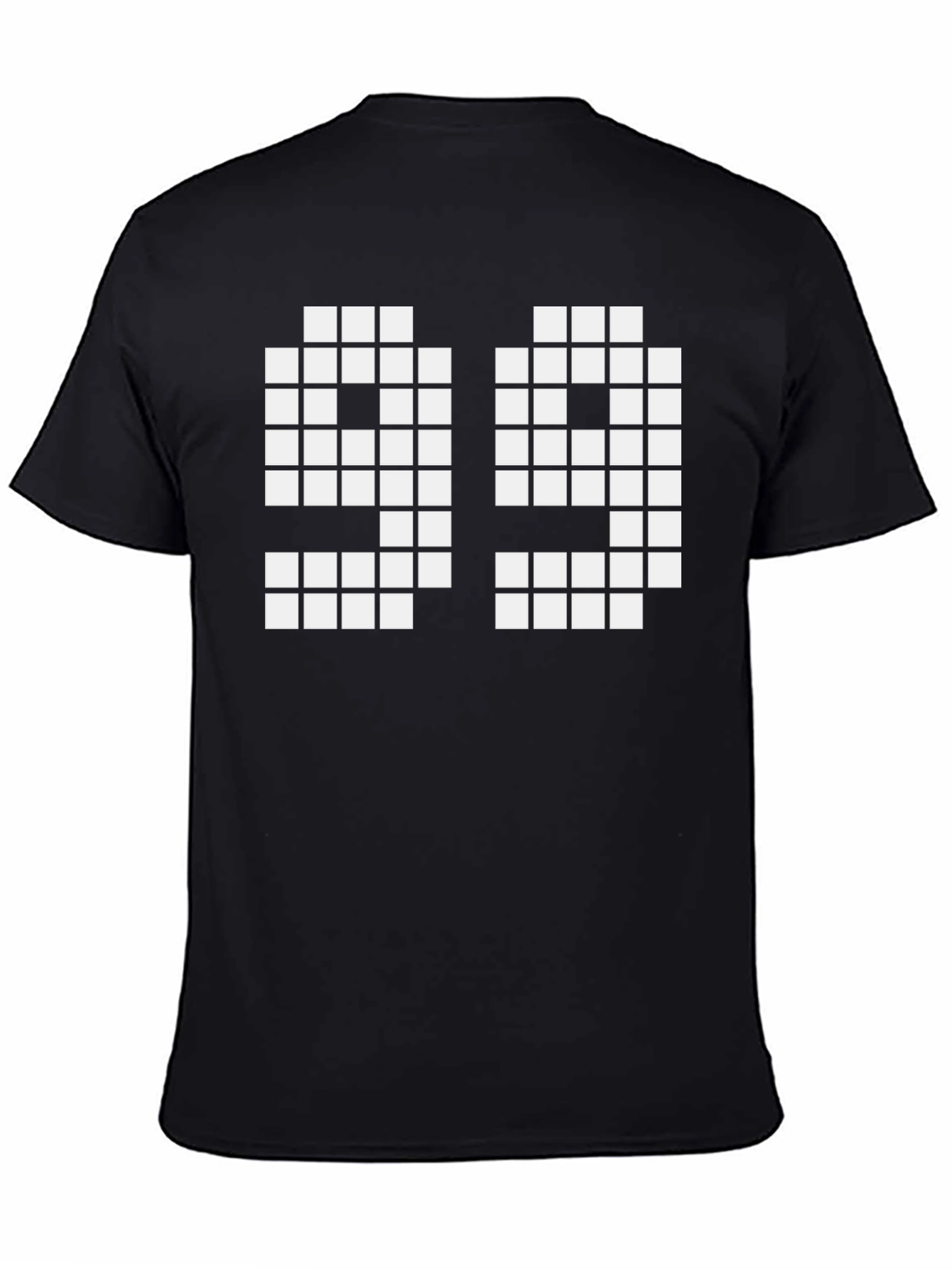 Pixel 99 Graphic T-Shirt - Black Cotton Tee