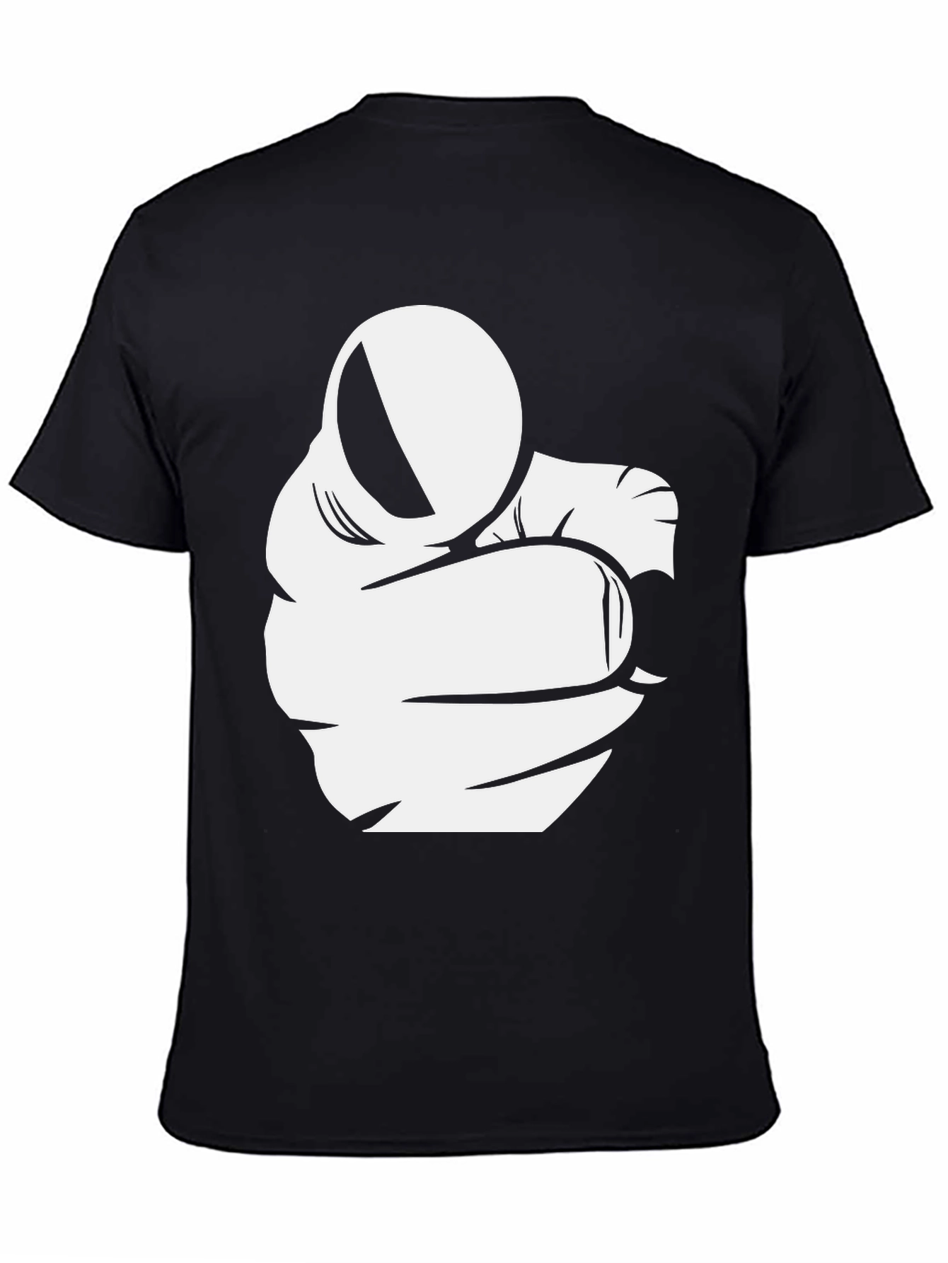 Pointing Finger Graphic Black T-Shirt