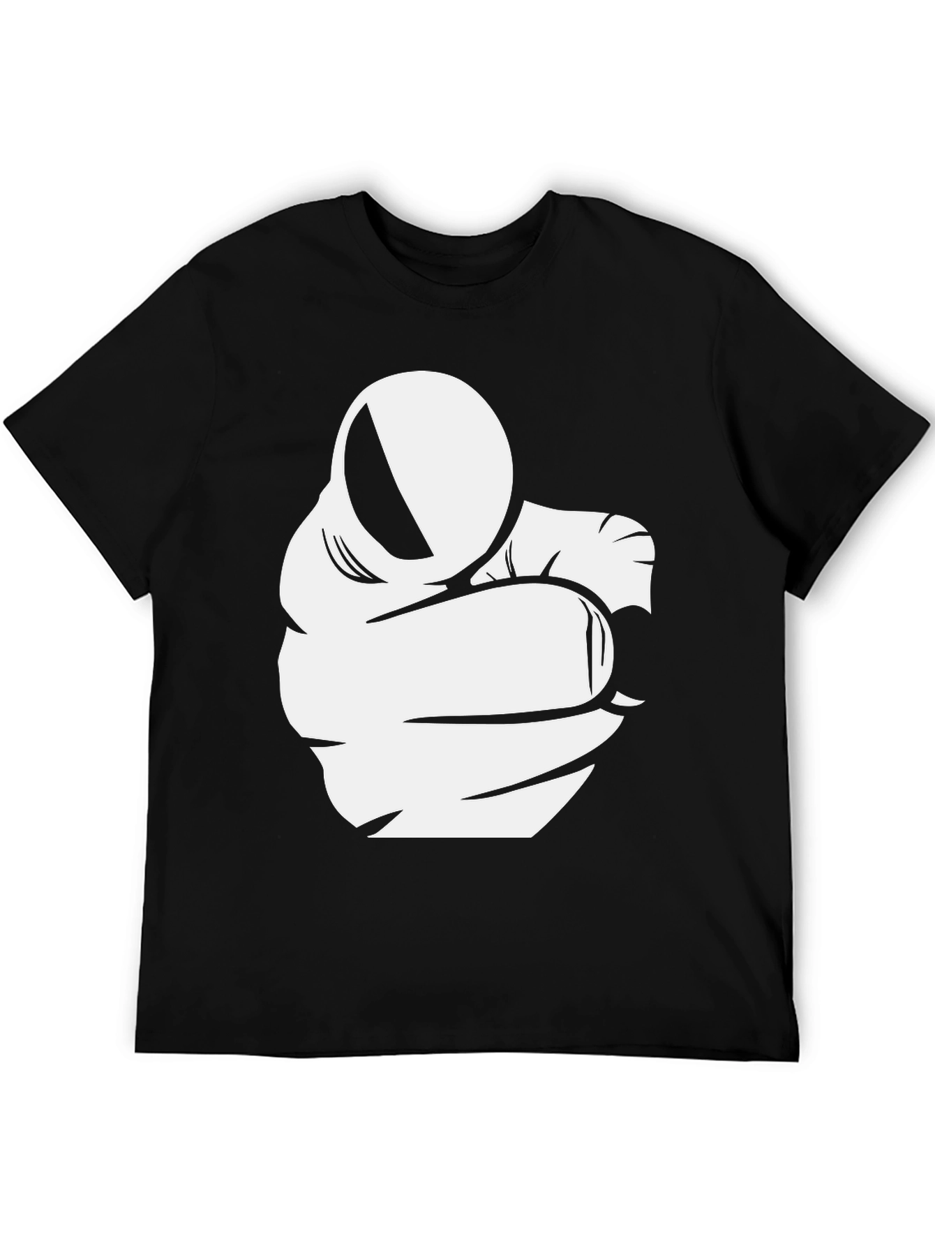 Pointing Finger Graphic Black T-Shirt