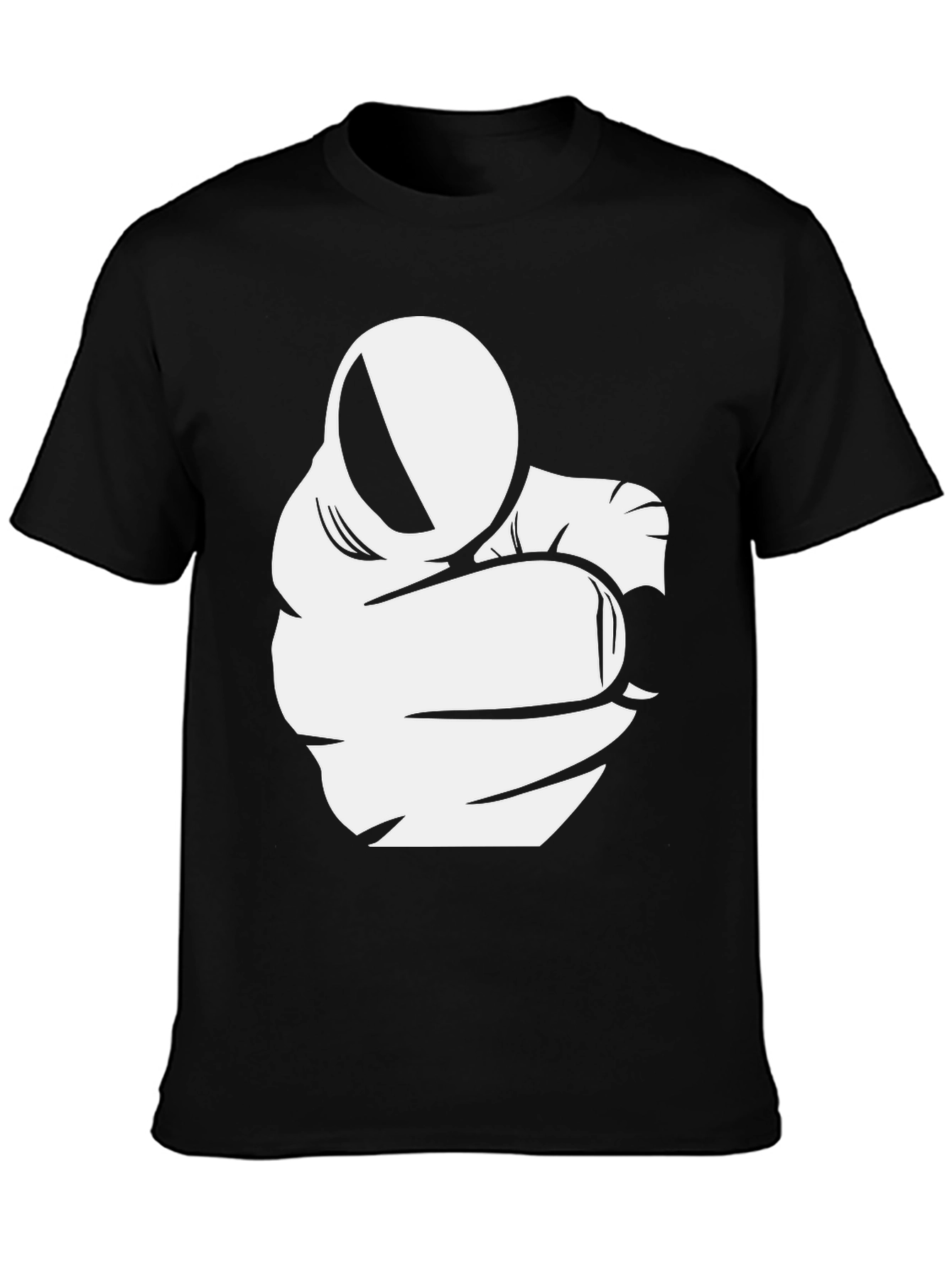 Pointing Finger Graphic Black T-Shirt