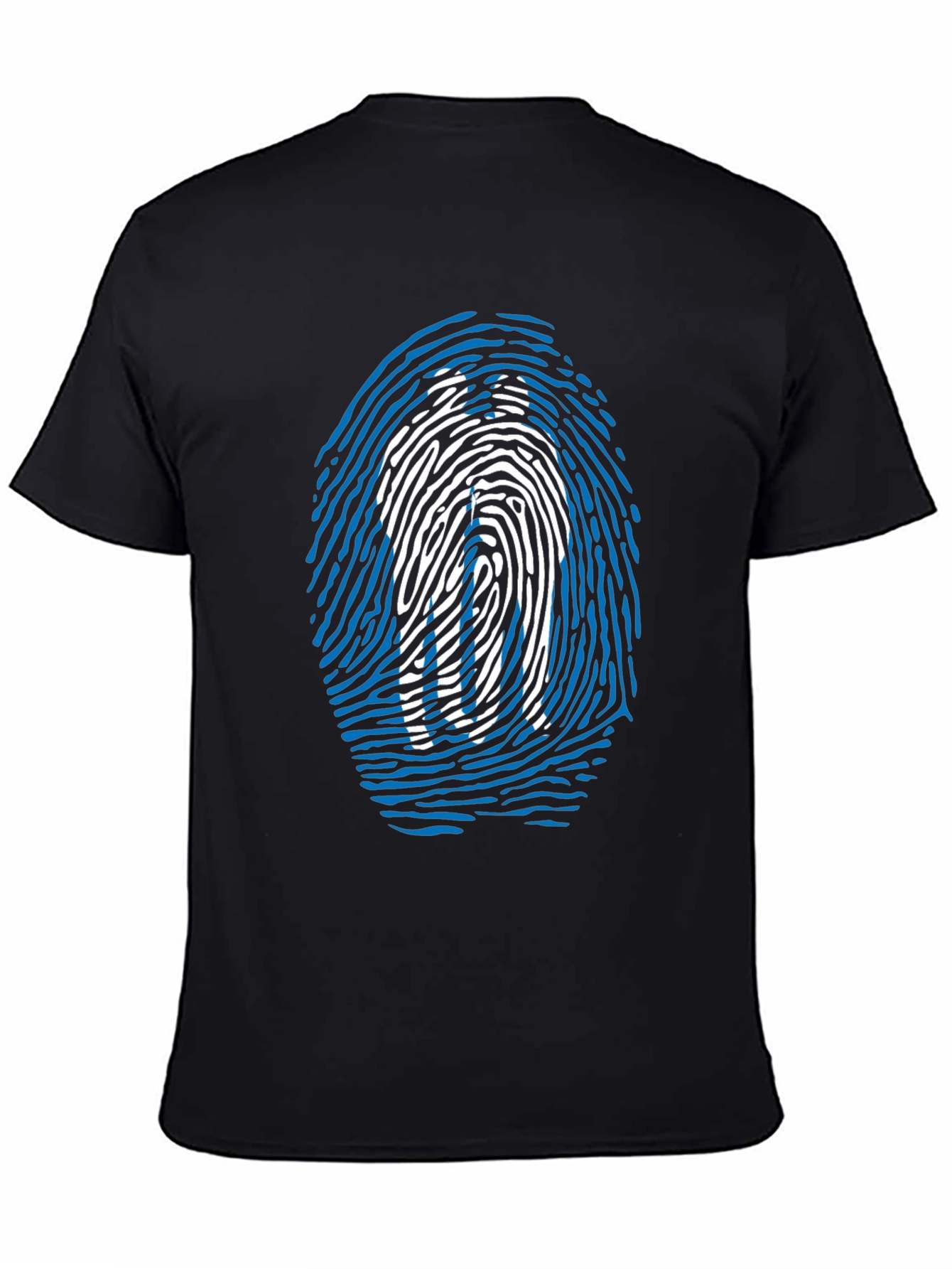 Fingerprint Silhouette Black T-Shirt