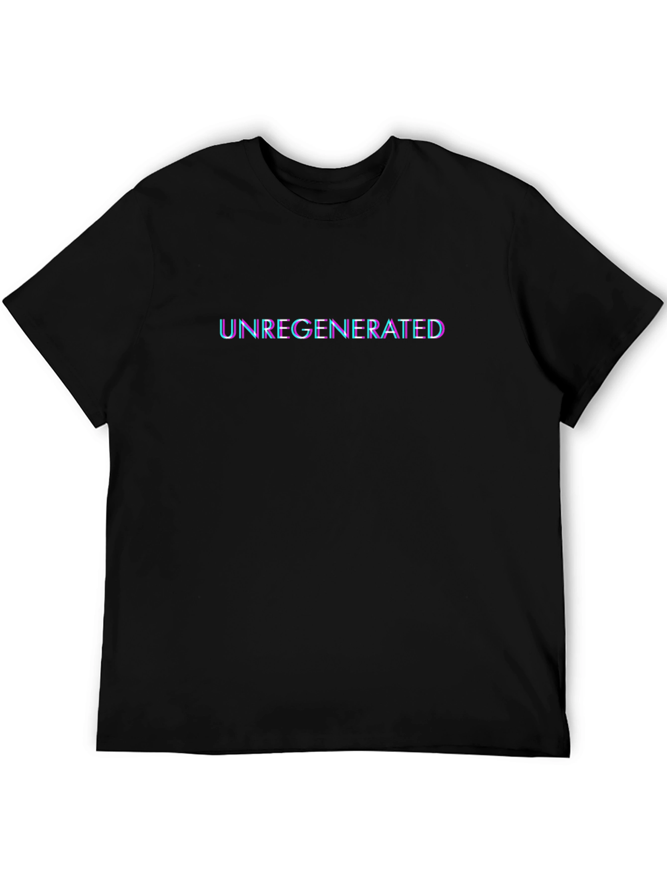 Unregenerated Graphic Tee - Trendy Black T-Shirt