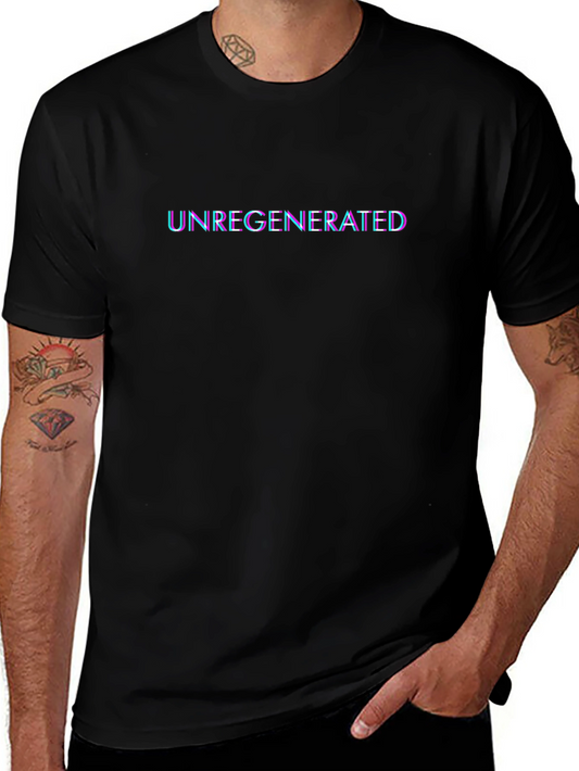 Unregenerated Graphic Tee - Trendy Black T-Shirt