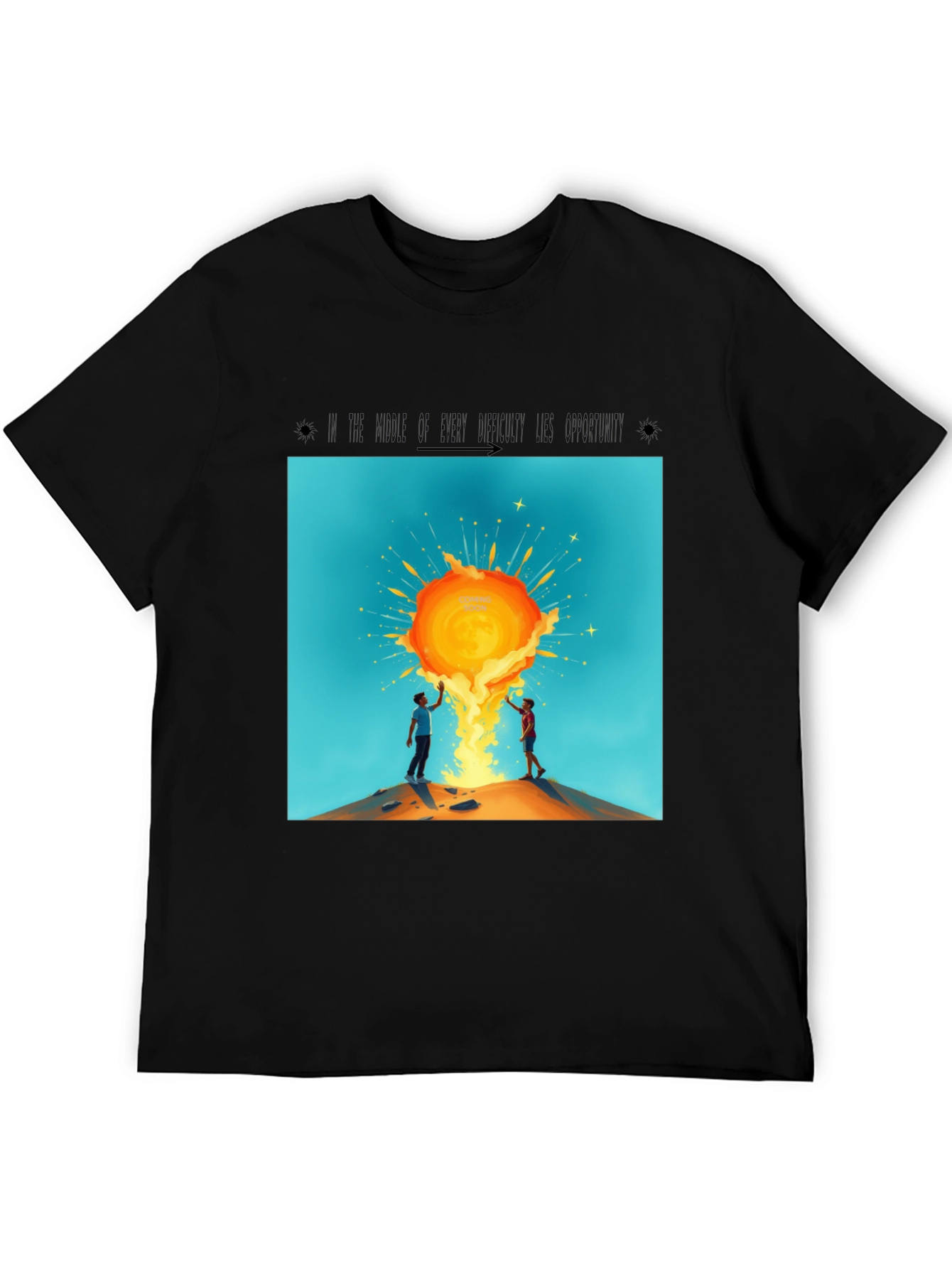 Sunburst Graphic Tee - Unisex Black T-Shirt