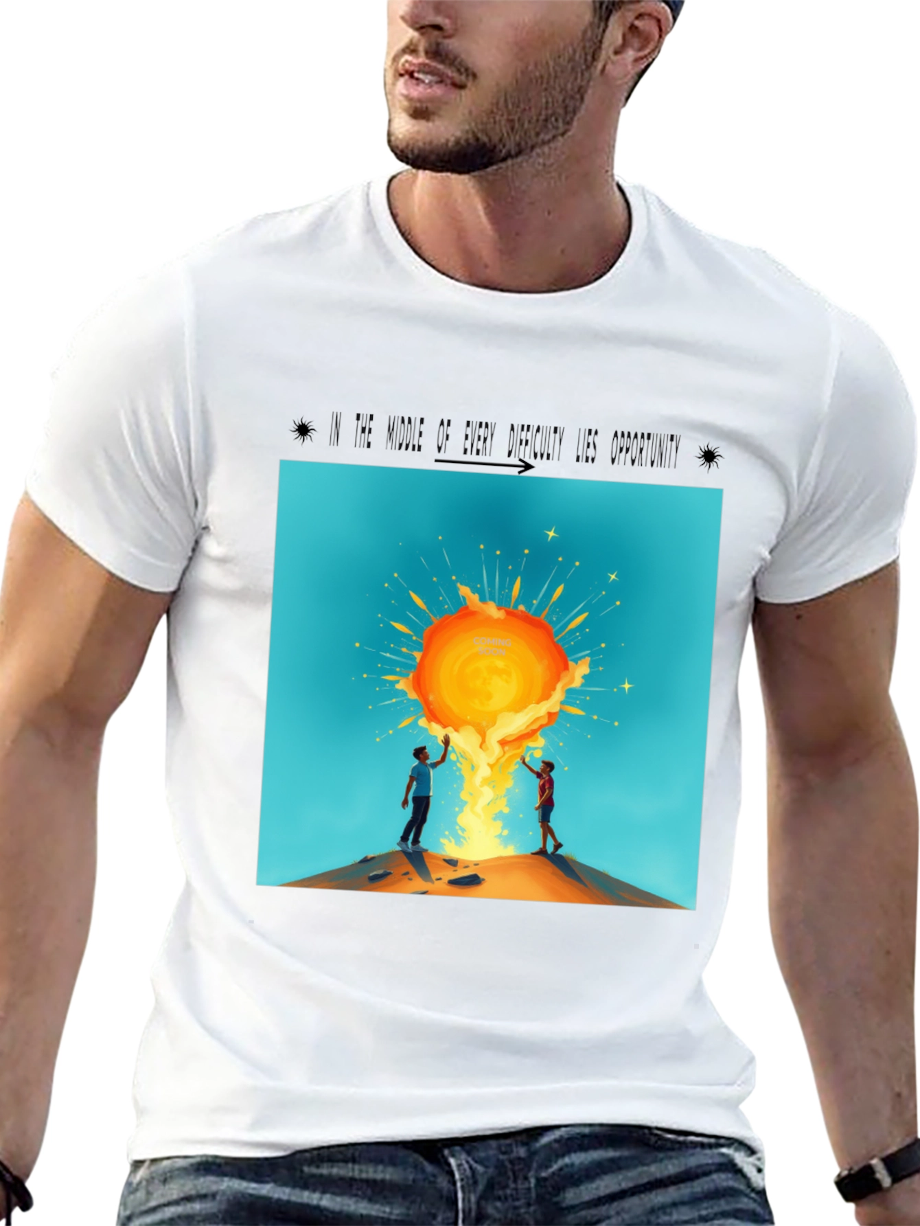 Sunburst Graphic Tee - Unisex Black T-Shirt