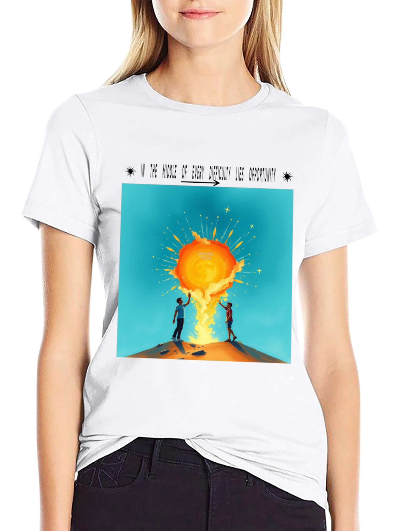 Sunburst Graphic Tee - Unisex Black T-Shirt