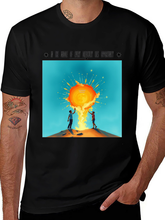 Sunburst Graphic Tee - Unisex Black T-Shirt