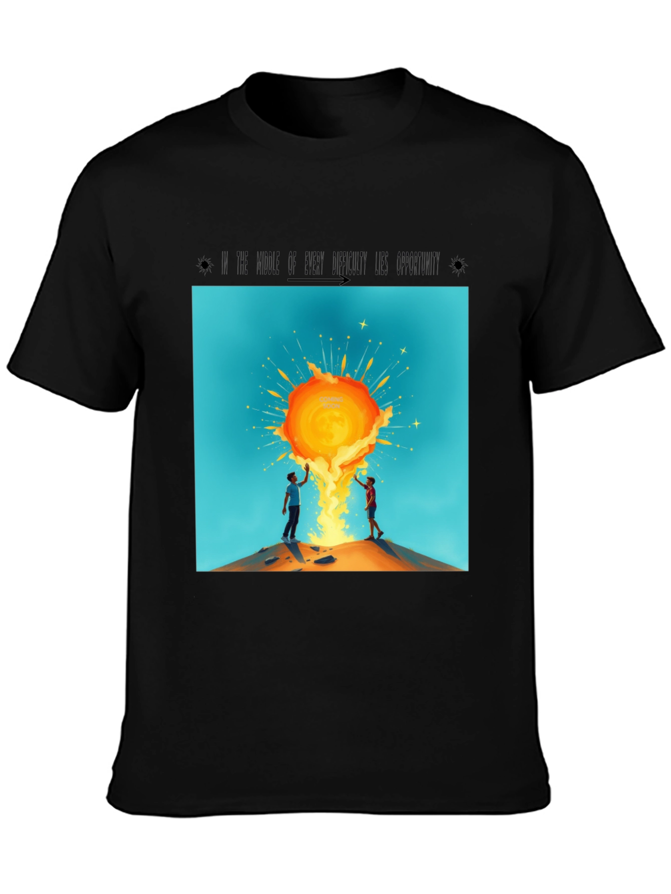 Sunburst Graphic Tee - Unisex Black T-Shirt