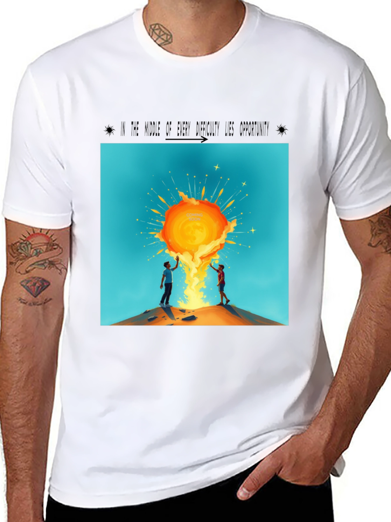 Sunburst Graphic Tee - Unisex Black T-Shirt